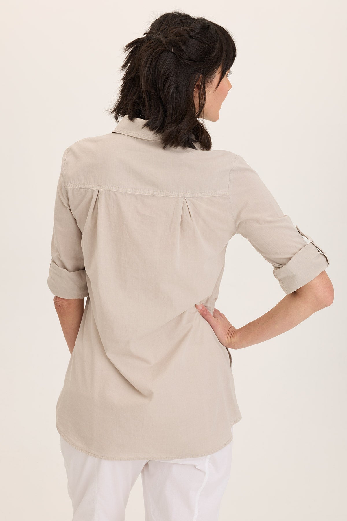 Wearables Reporter Soft Voile Button-Down Blouse