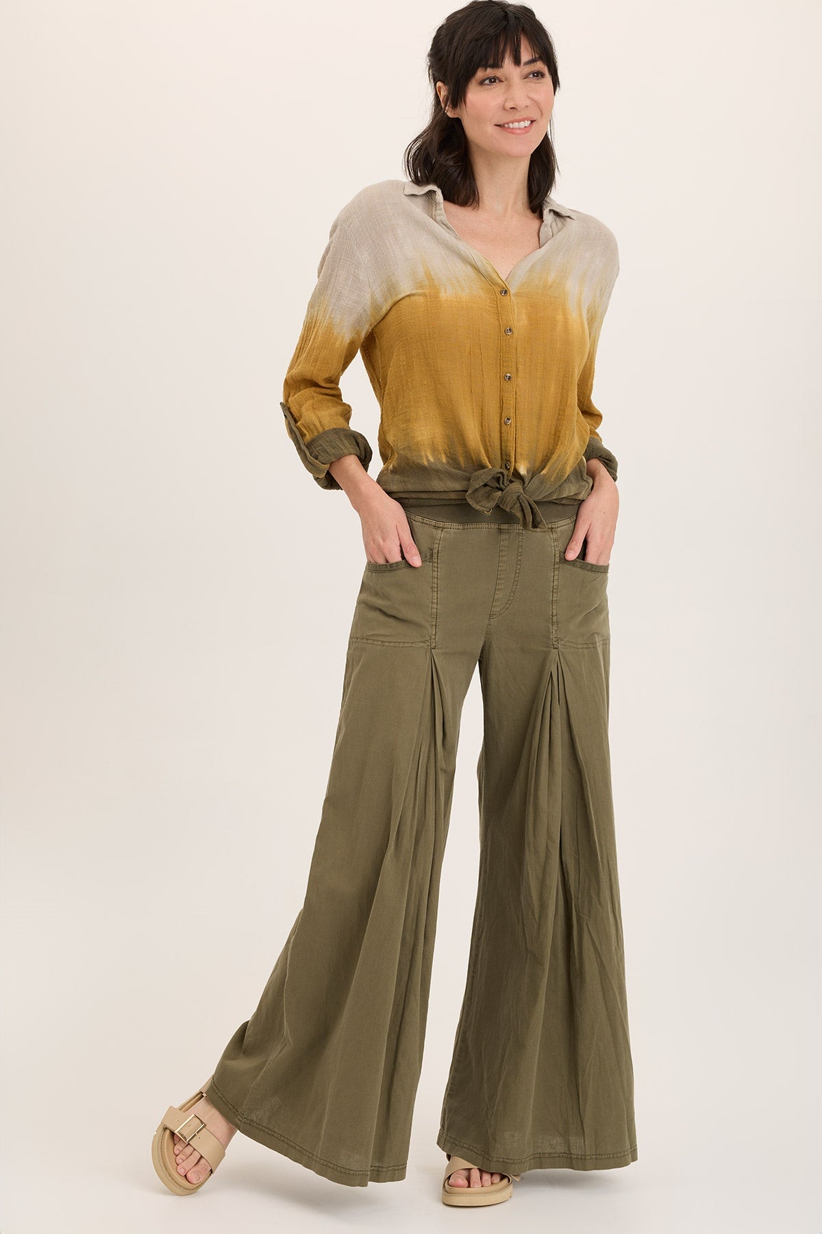 Wearables Zorba Linen Ultra Wide Leg Pant