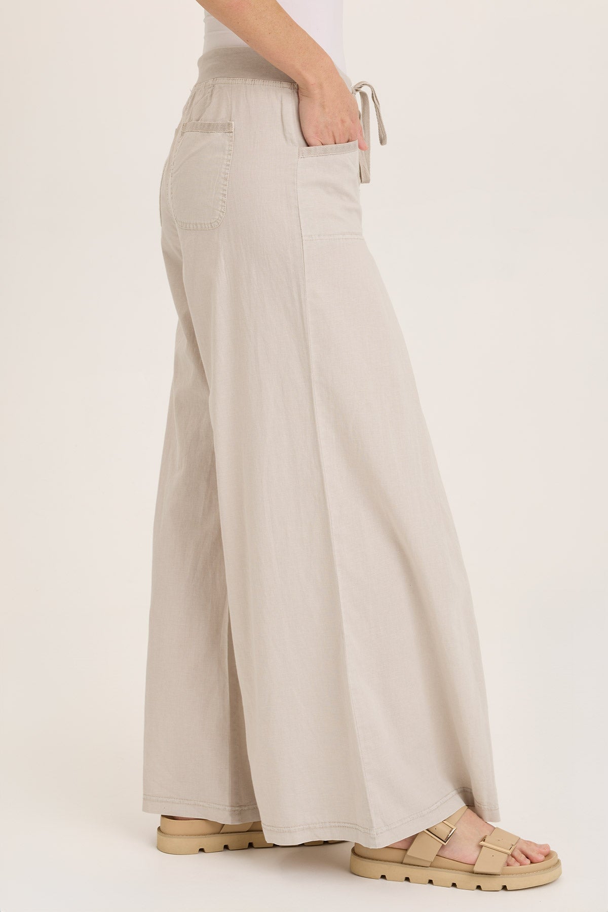 Wearables Zorba Linen Ultra Wide Leg Pant