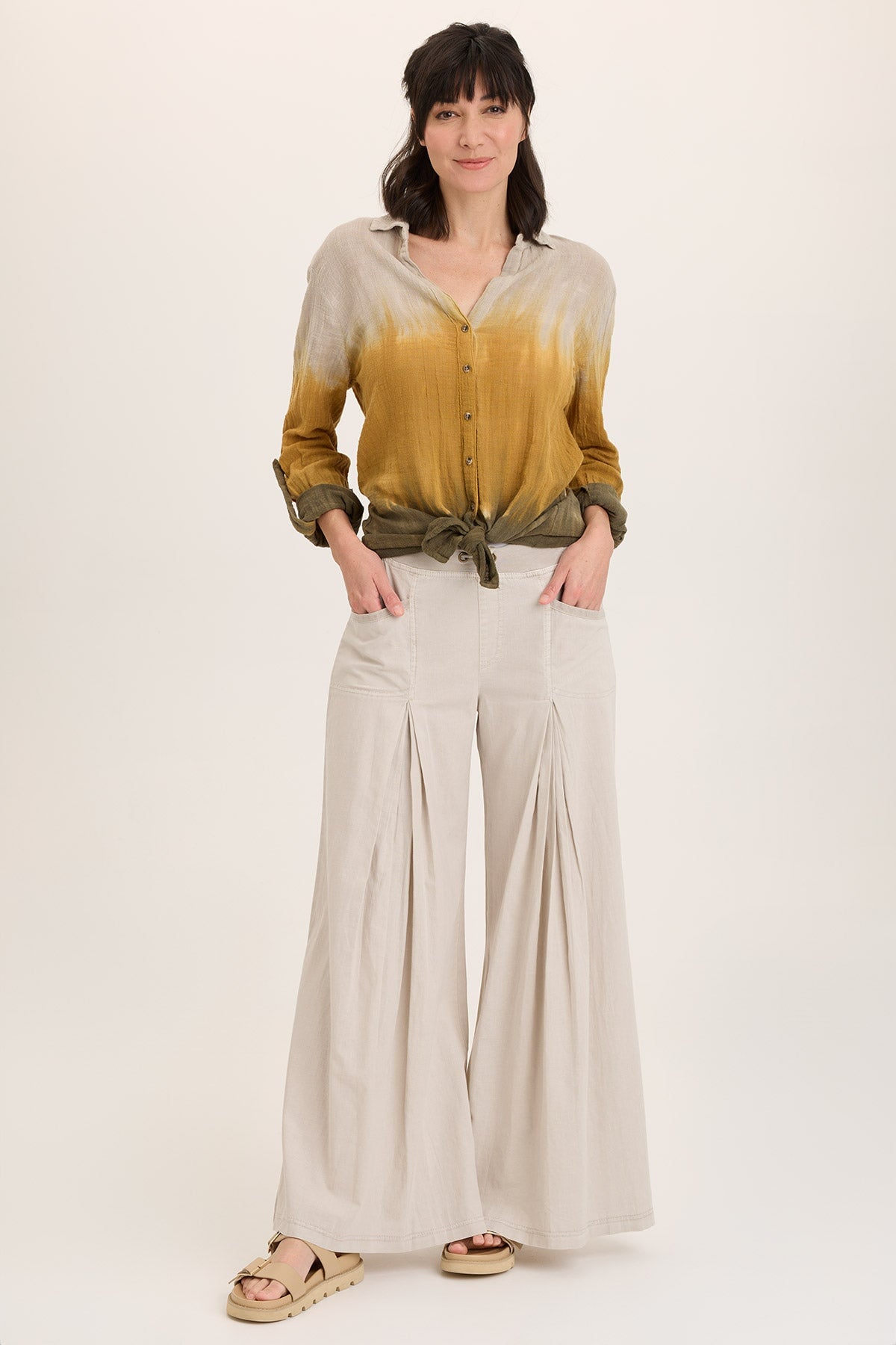 Wearables Zorba Linen Ultra Wide Leg Pant