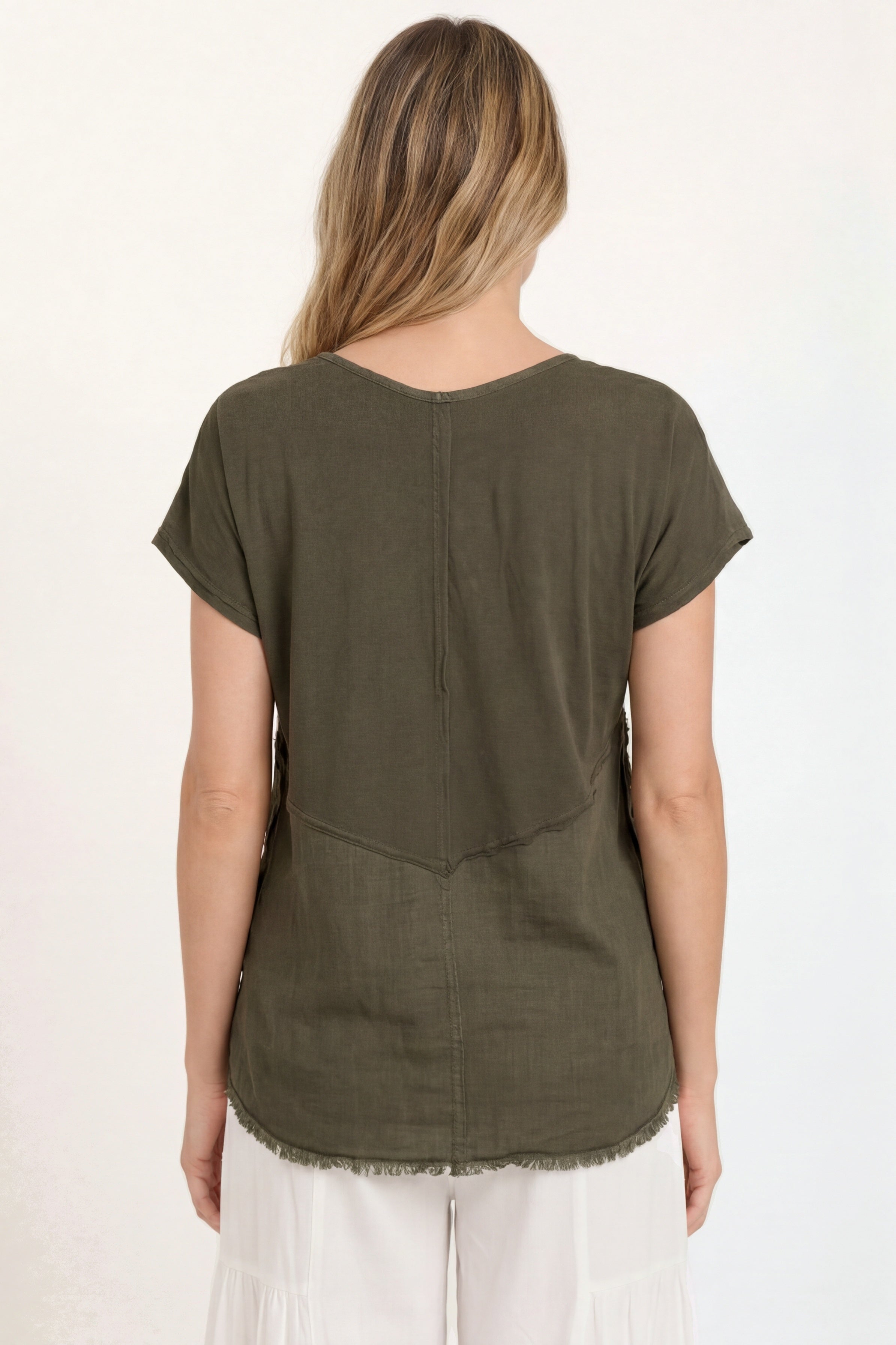 XCVI Rian Linen Short Sleeve Top