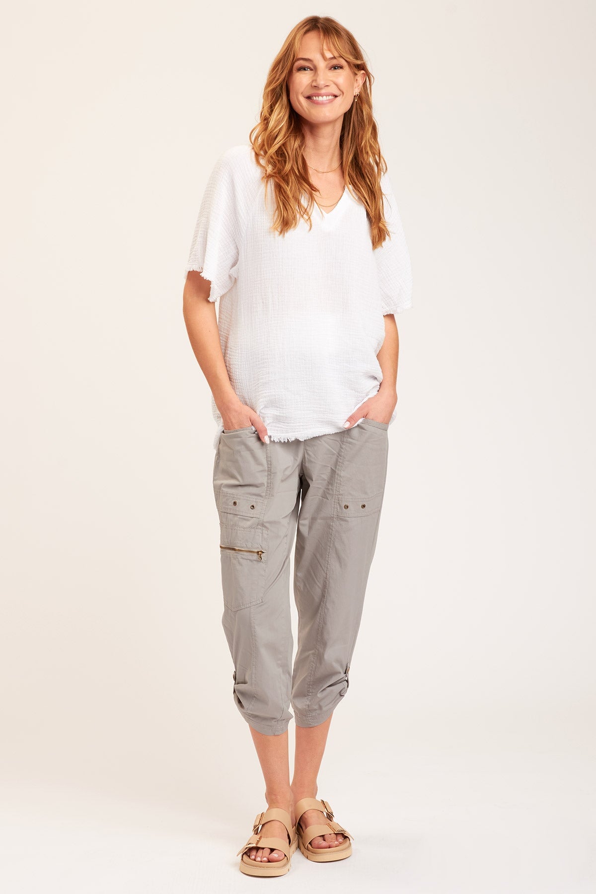 XCVI Topper Slim Crop