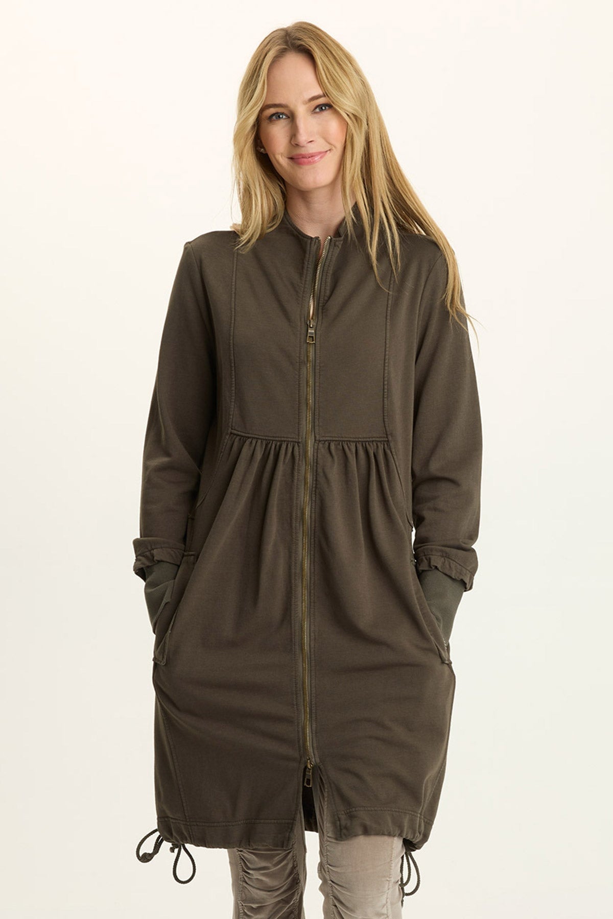 Wearables Fleece Longline Jacket-Dress XL / Intergalactic by XCVI Wearables Fleece Longline Jacket-Dress XL / Intergalactic by XCVI