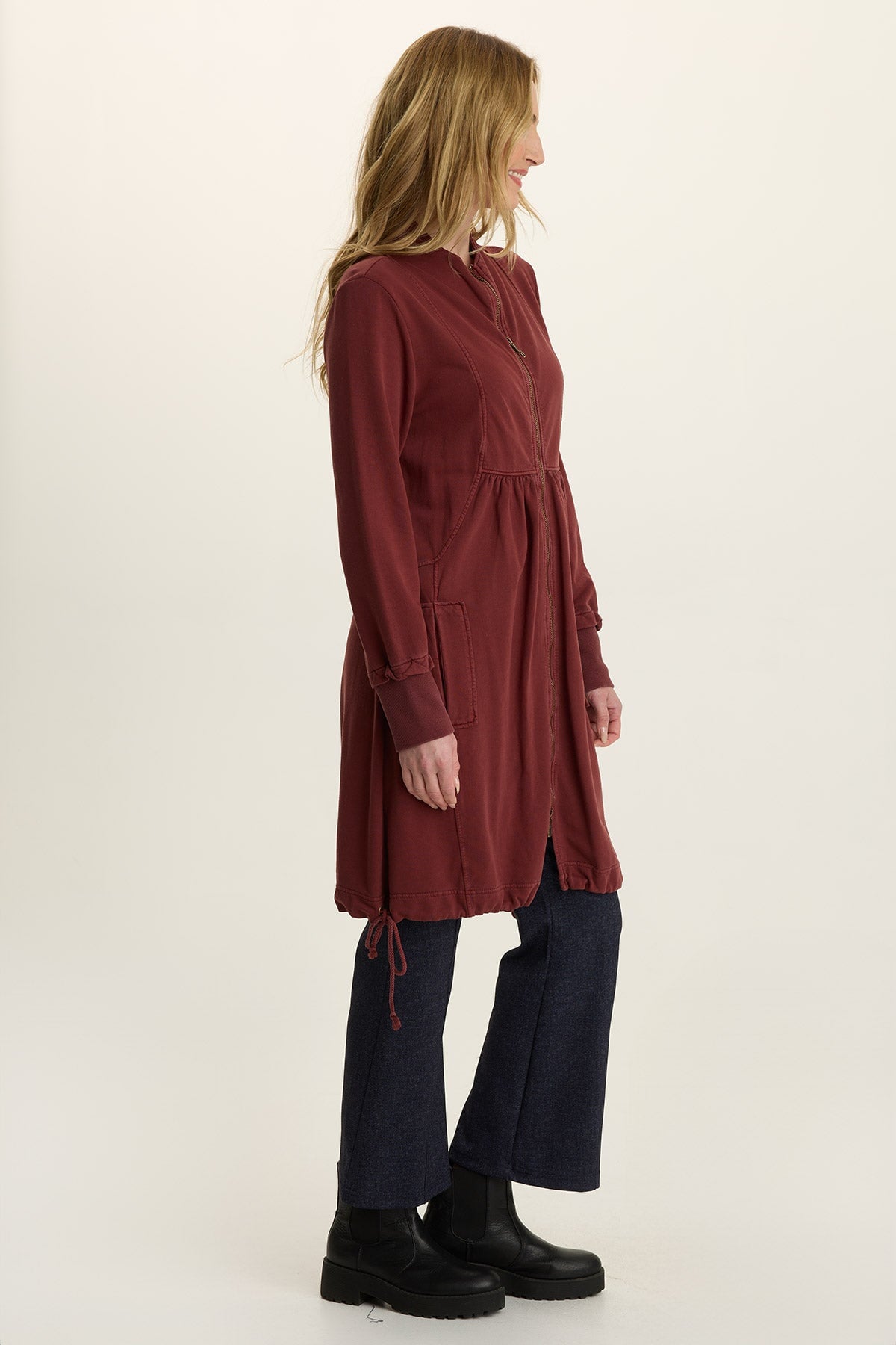 Wearables Fleece Longline Cinchable Jacket-Dress