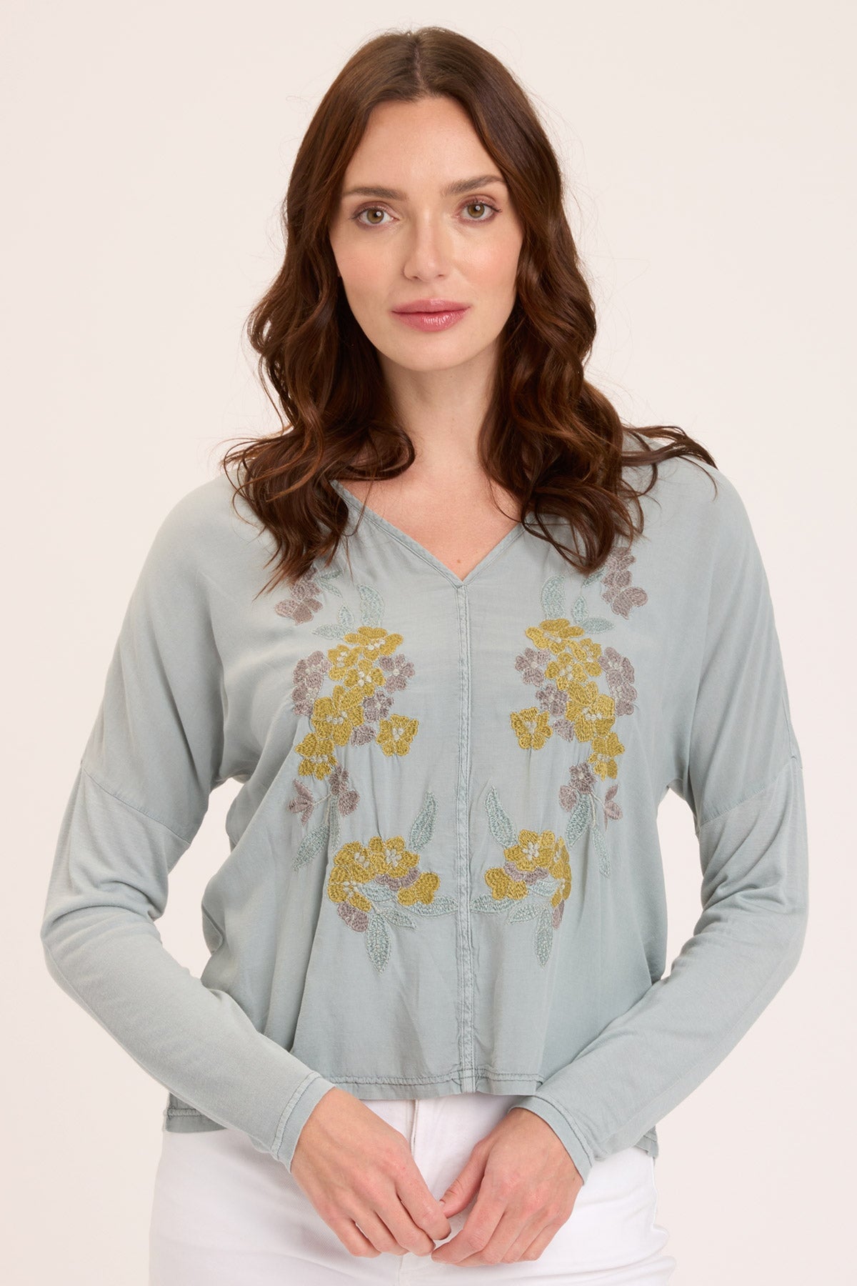 XCVI Landaff V-Neck Top