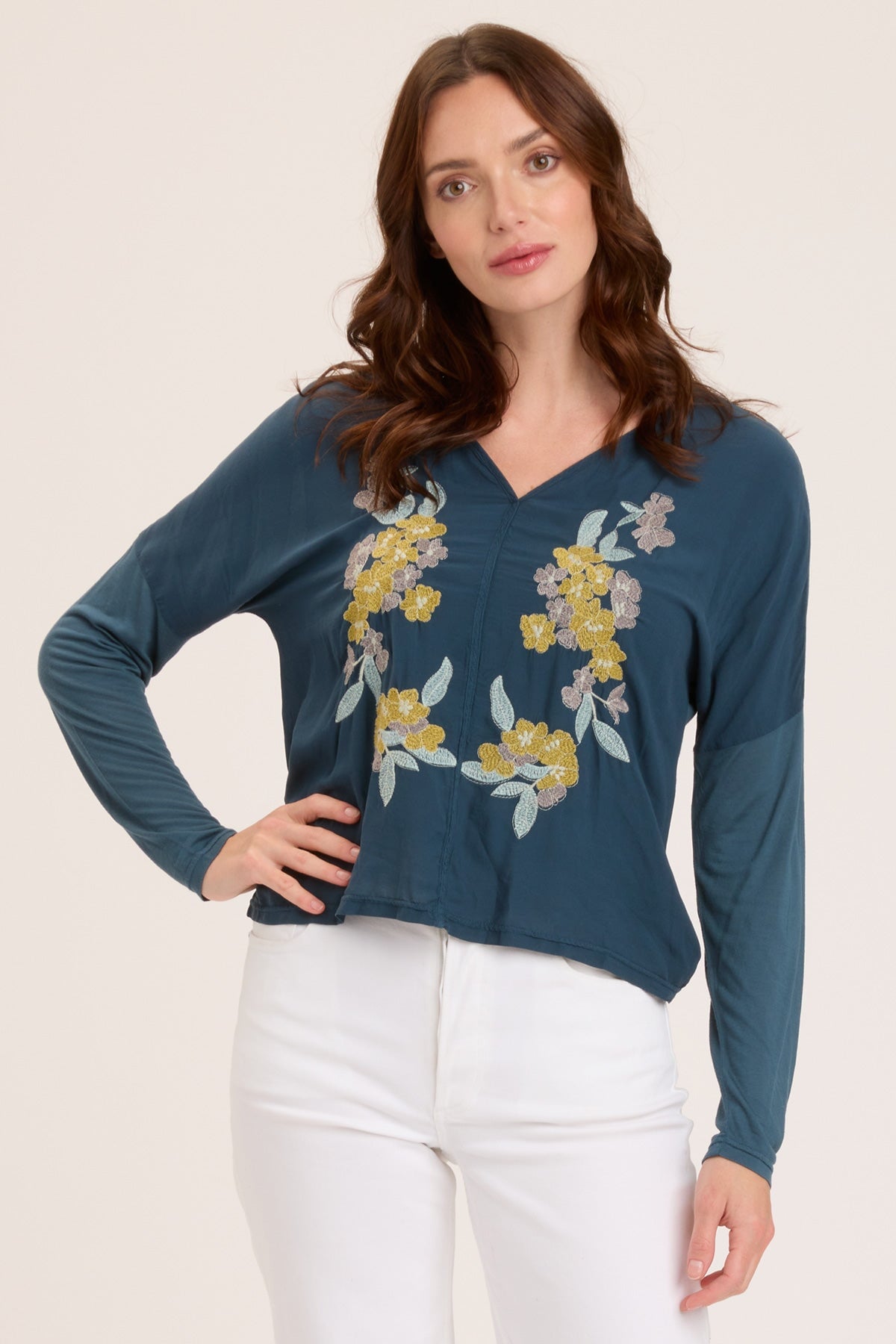 XCVI Landaff V-Neck Top