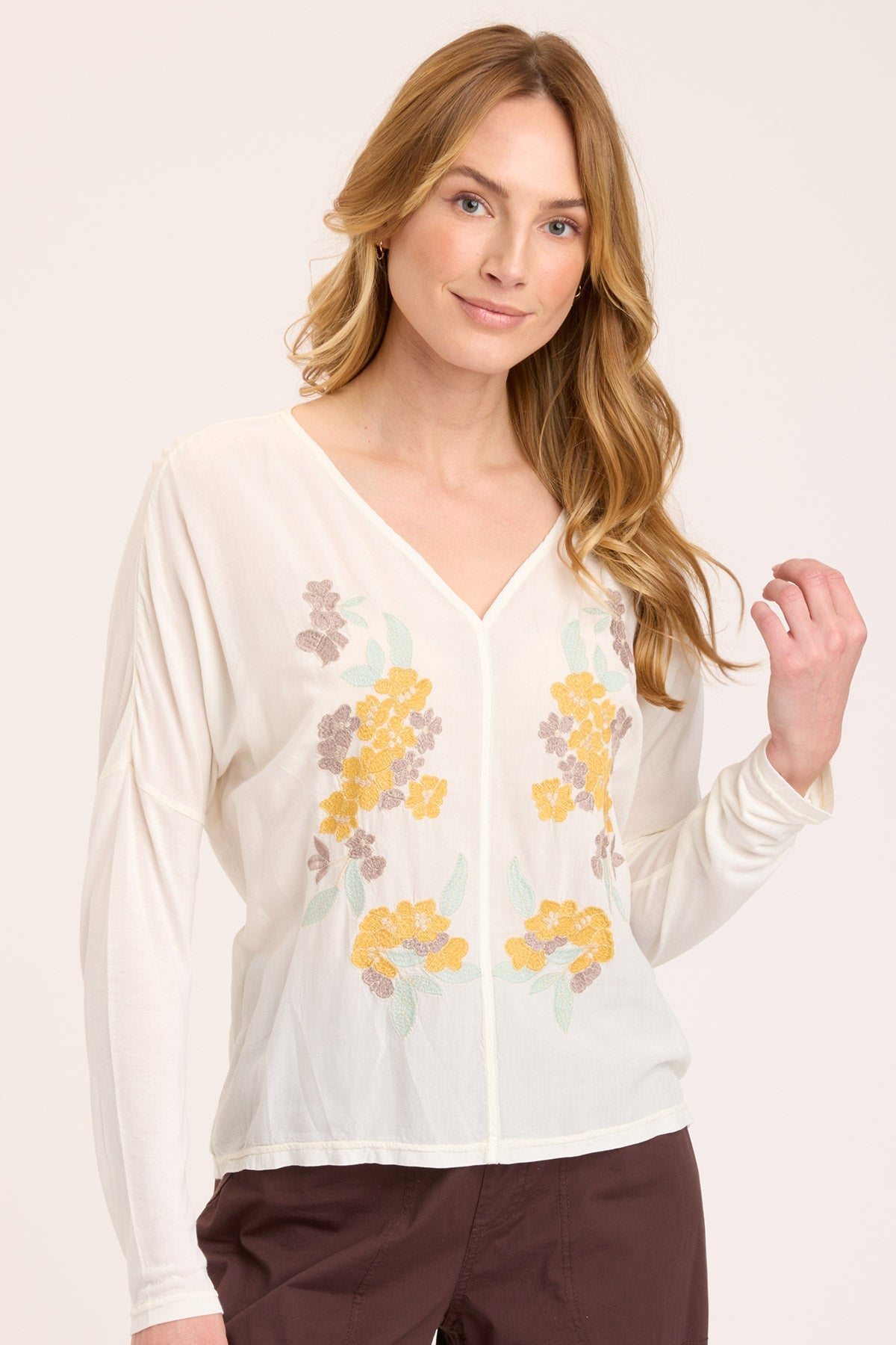 XCVI Landaff V-Neck Top