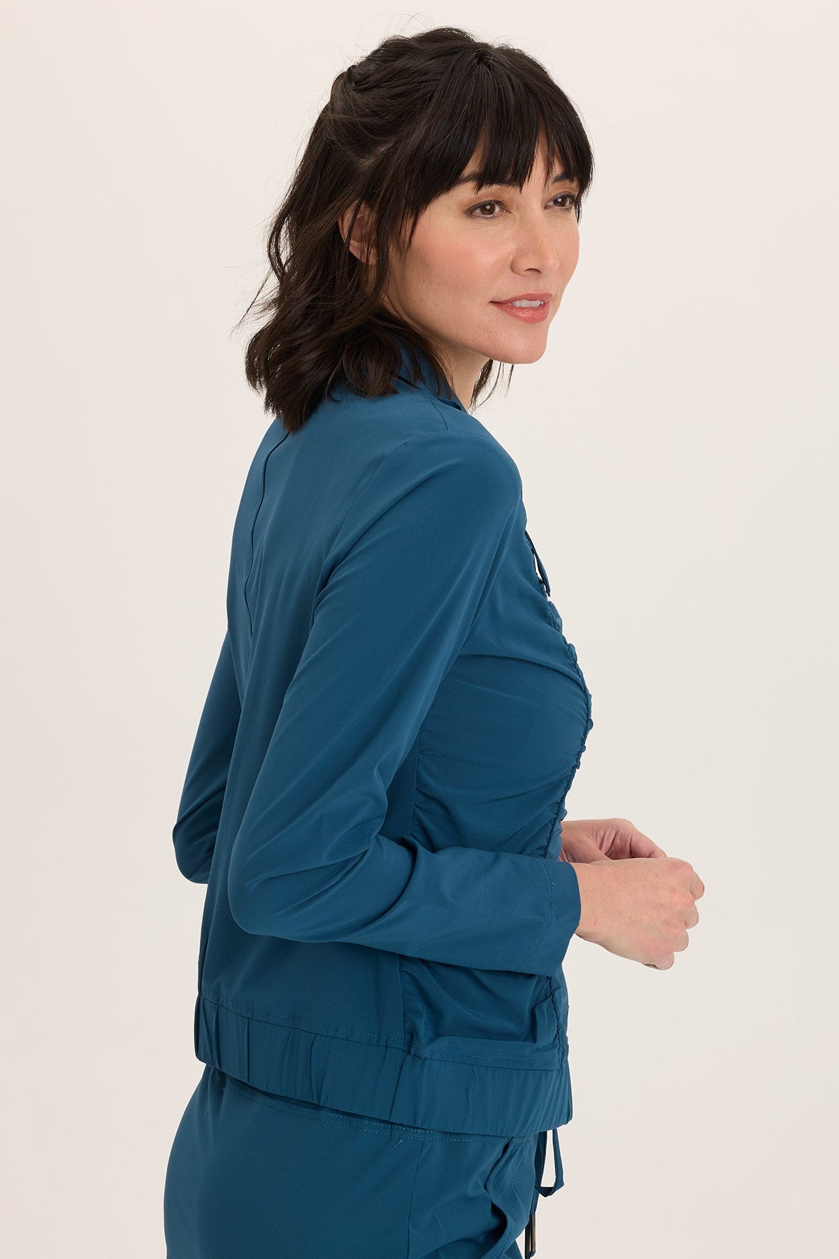 Wearables Momentum Whisper Stretch Ruched Active Jacket