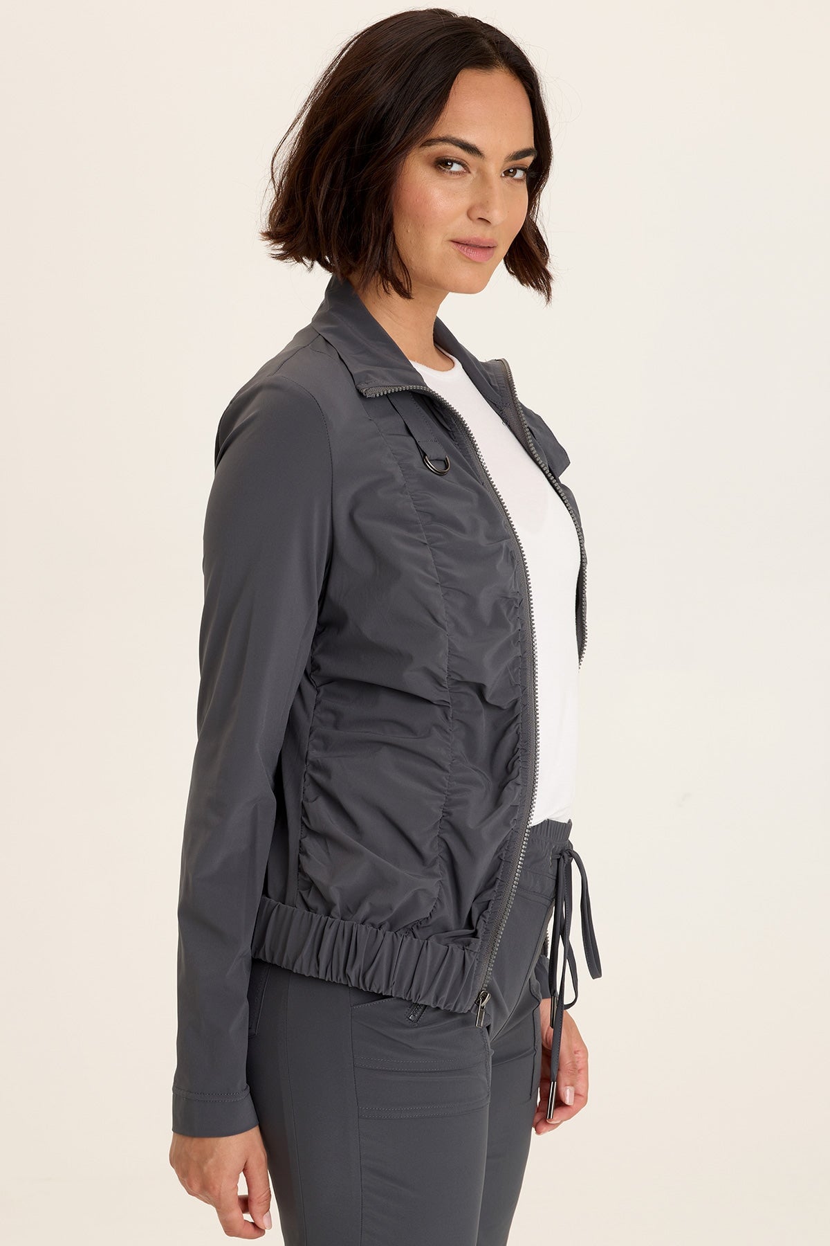 Wearables Momentum Whisper Stretch Ruched Active Jacket