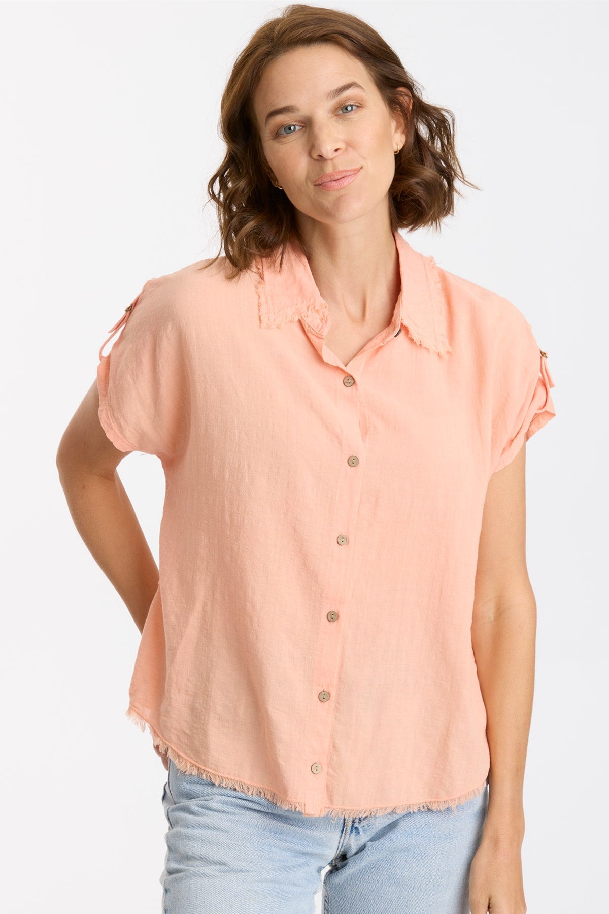 XCVI Ninette Button-Up Top