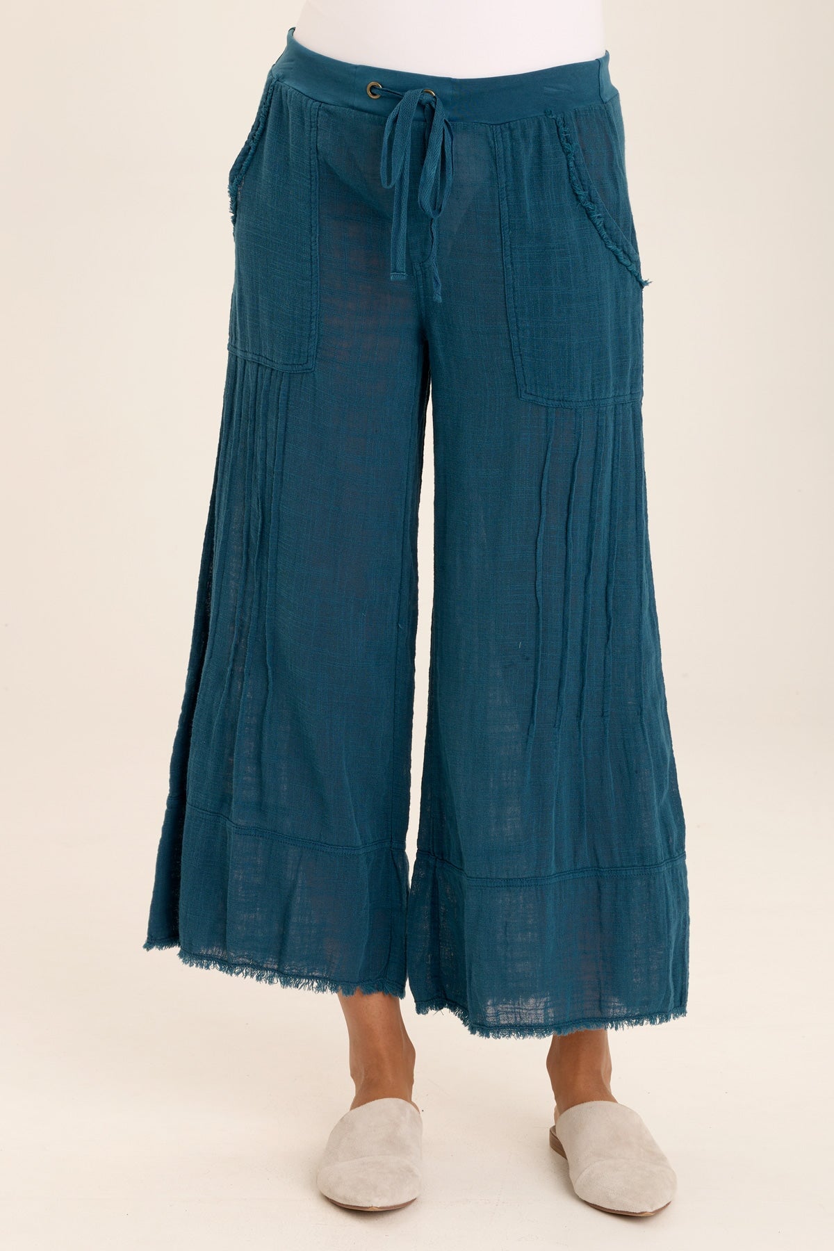 Wearables Ace Distressed Wide Leg Crop