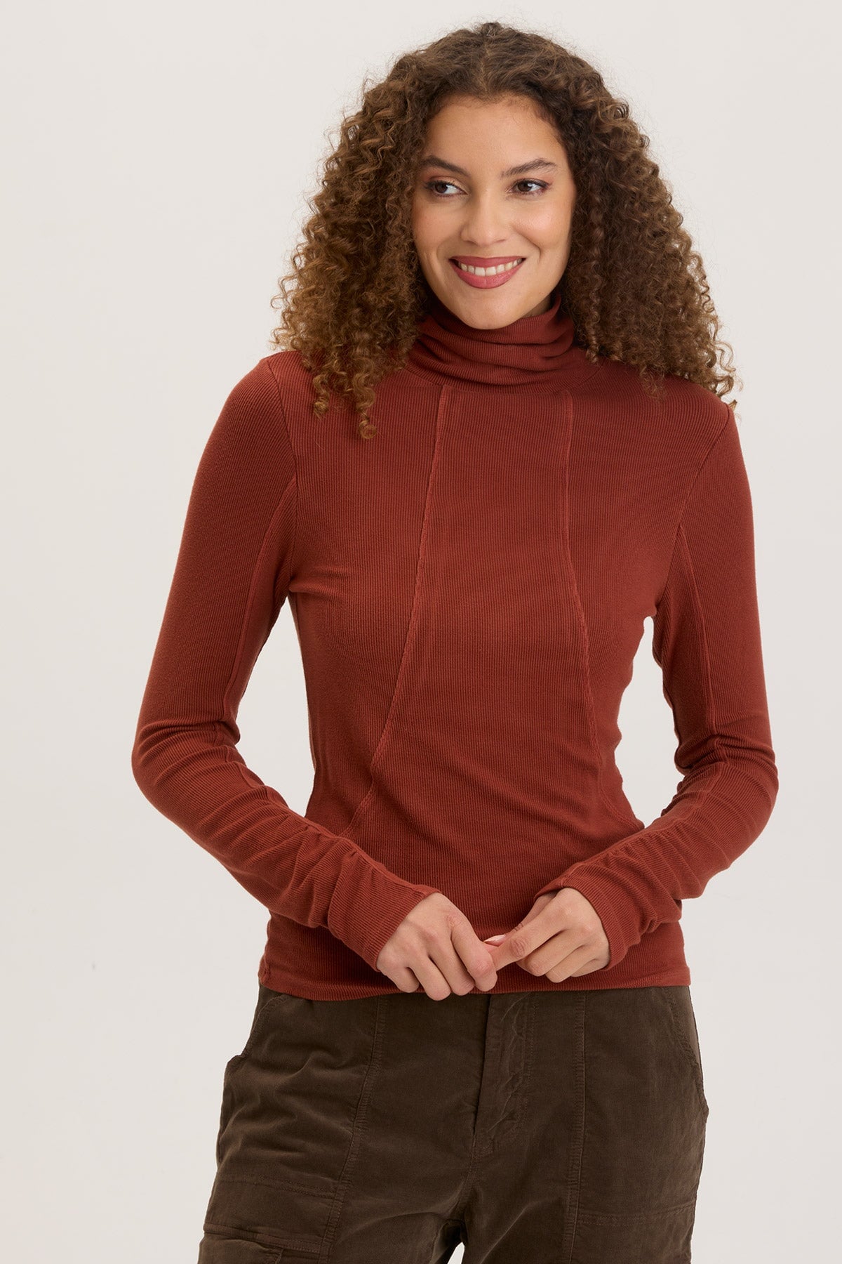 Wearables Rib Sorren Turtleneck