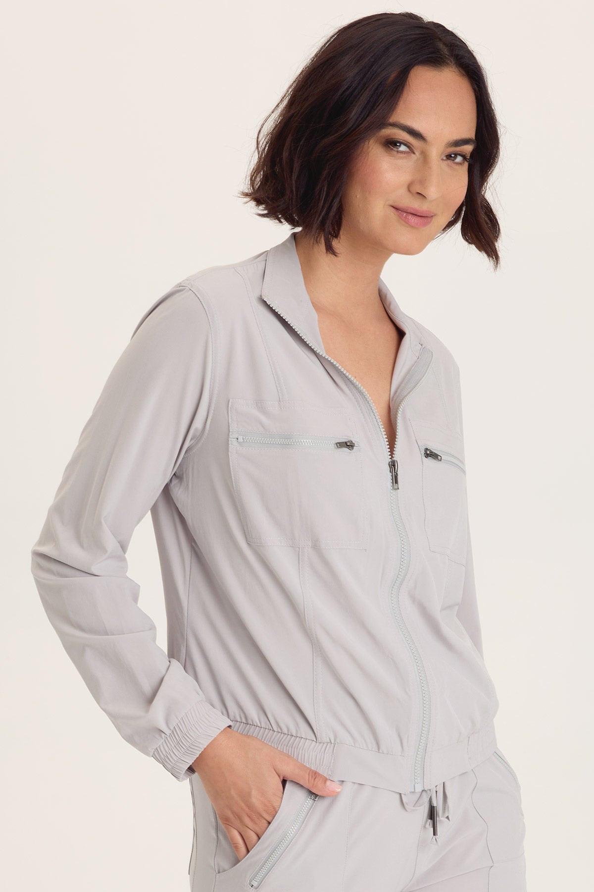Wearables Quinn Active Ruched Bomber