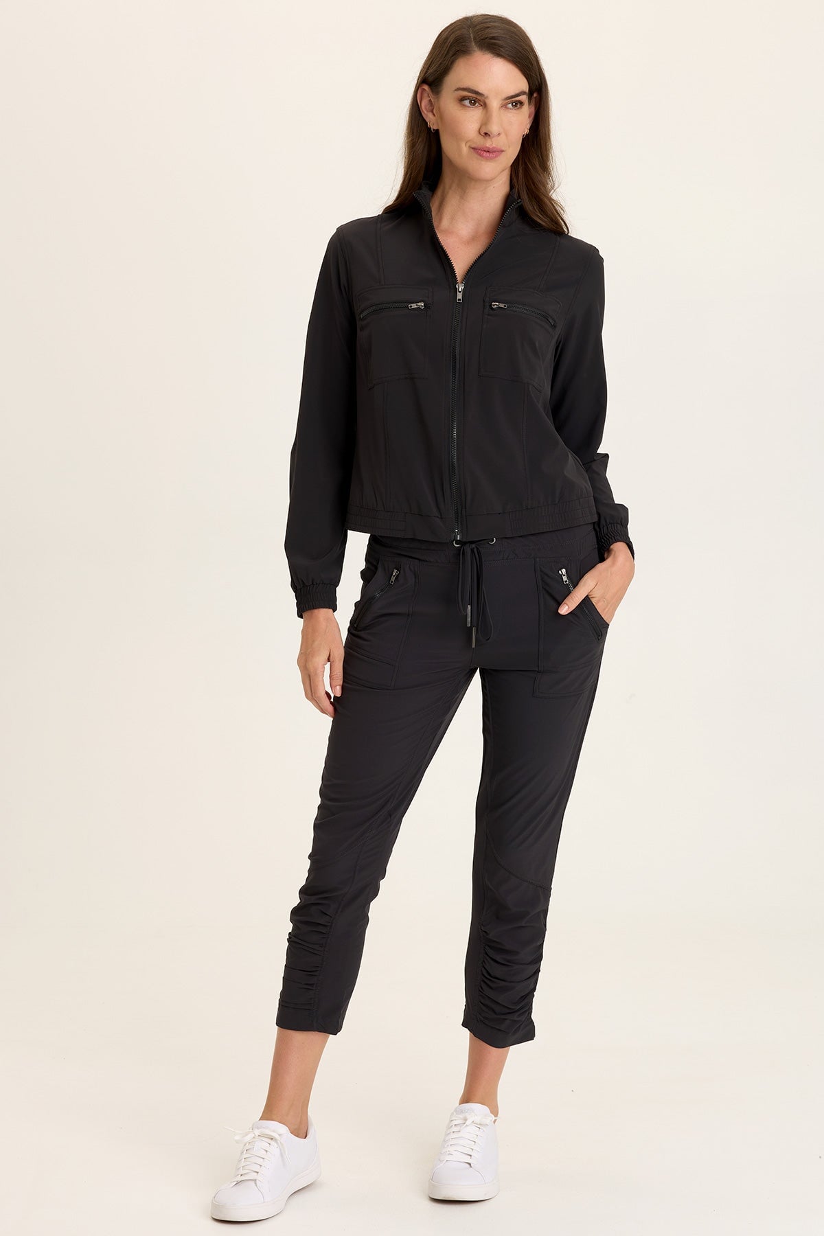 Wearables Quinn Active Ruched Bomber