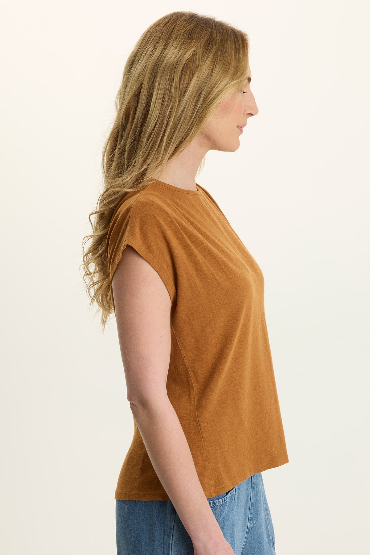 Wearables Arwen Soft Jersey Mock Neck Tee