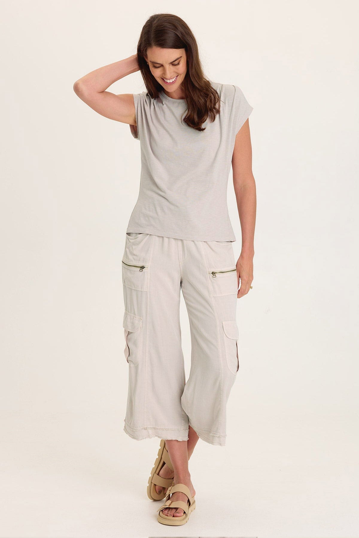 Wearables Arwen Soft Jersey Mock Neck Tee