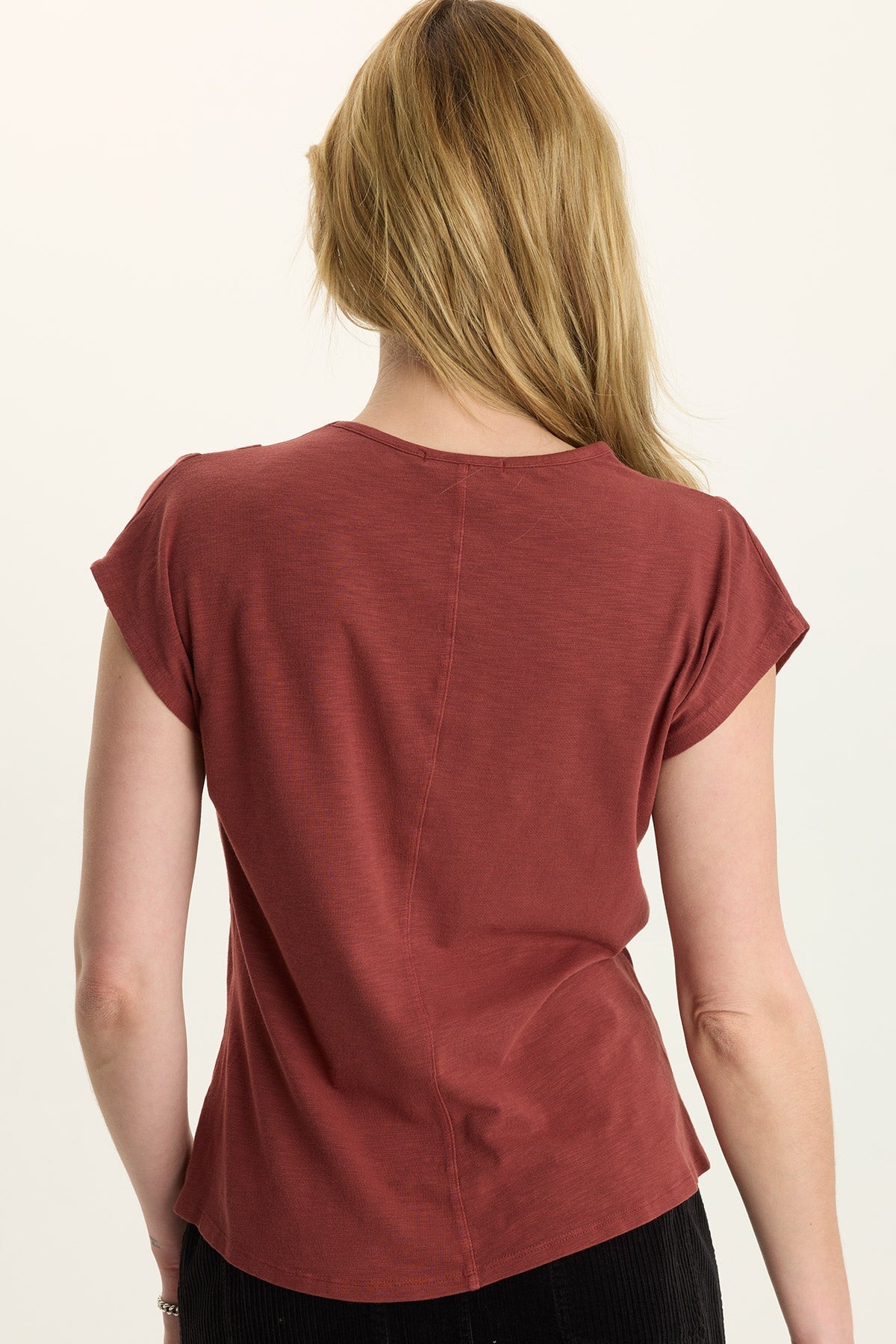 Wearables Arwen Soft Jersey Mock Neck Tee
