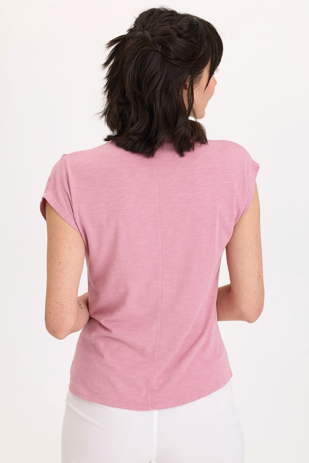 Wearables Arwen Soft Jersey Mock Neck Tee