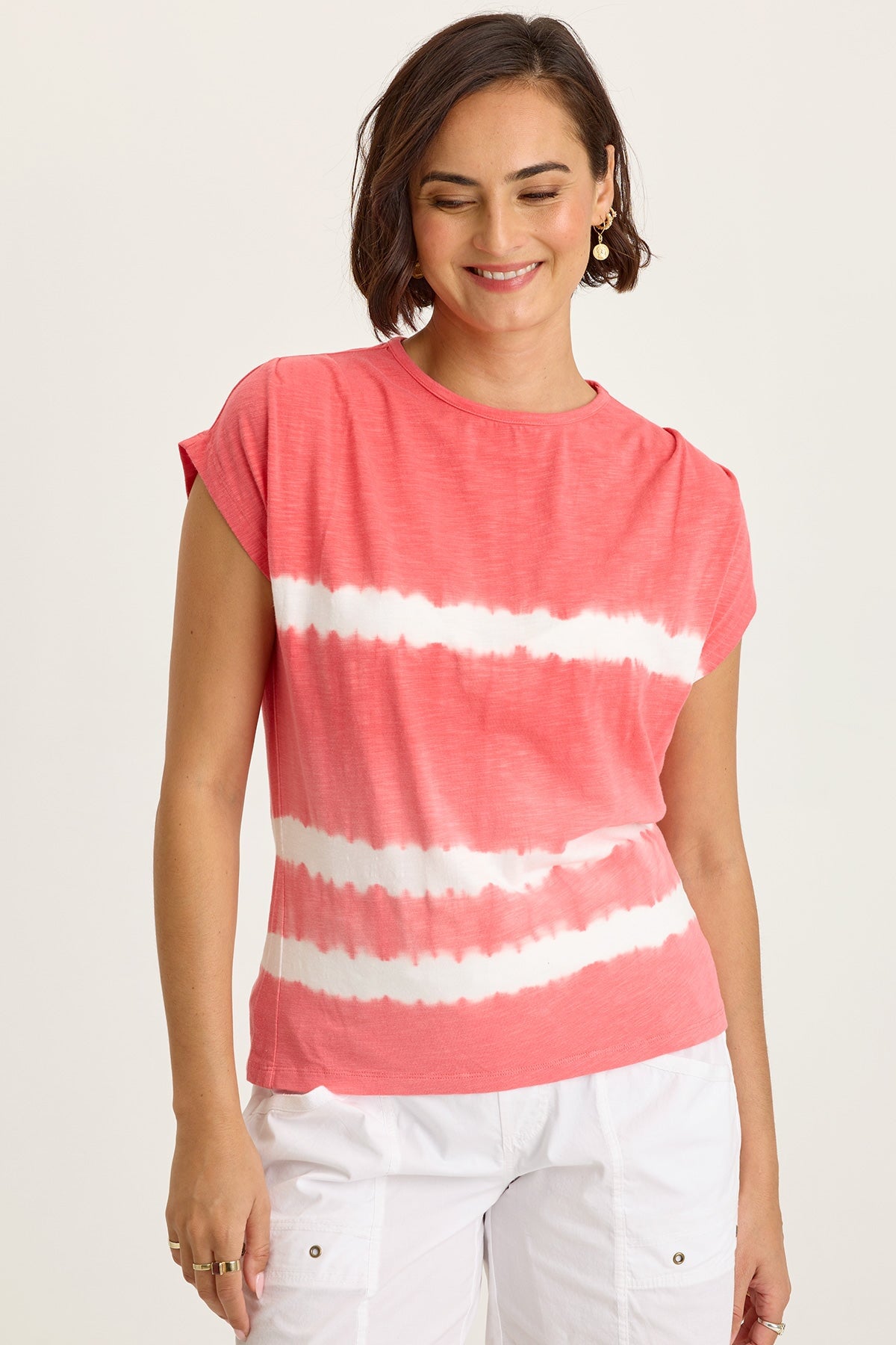 Wearables Arwen Soft Jersey Mock Neck Tee