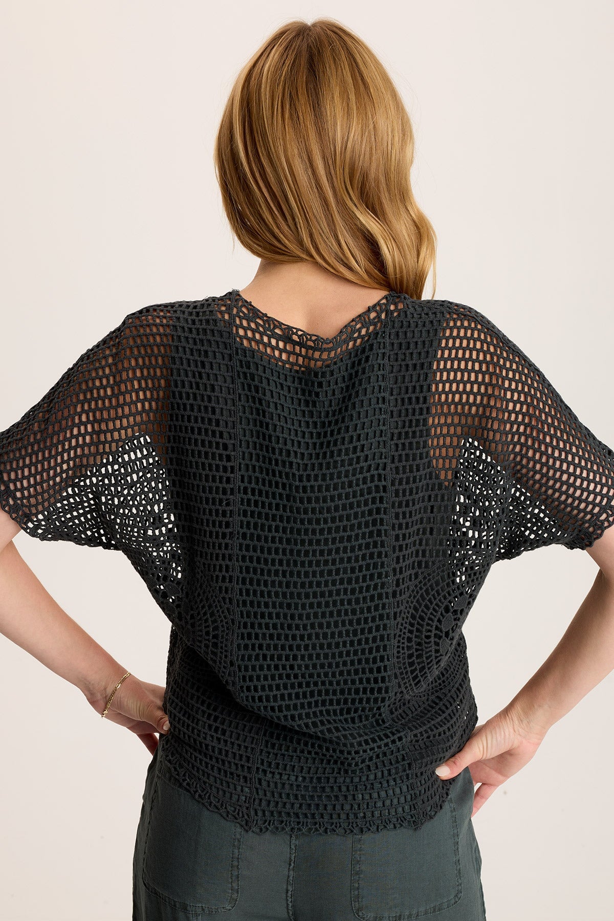 XCVI Centre Crochet Layered Top