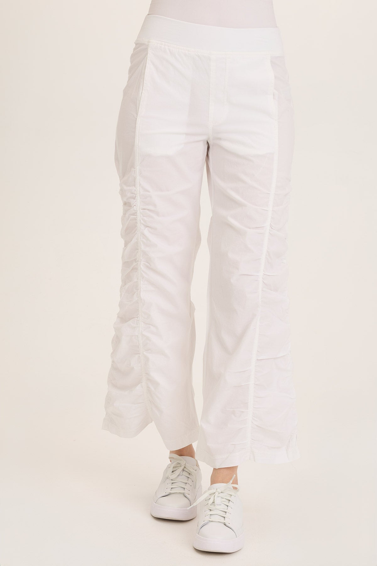 Wearables Naola Stretch Poplin Ruched Flare Gaucho