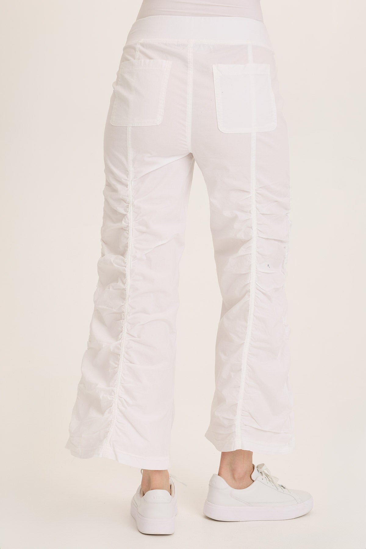 Wearables Naola Stretch Poplin Ruched Flare Gaucho