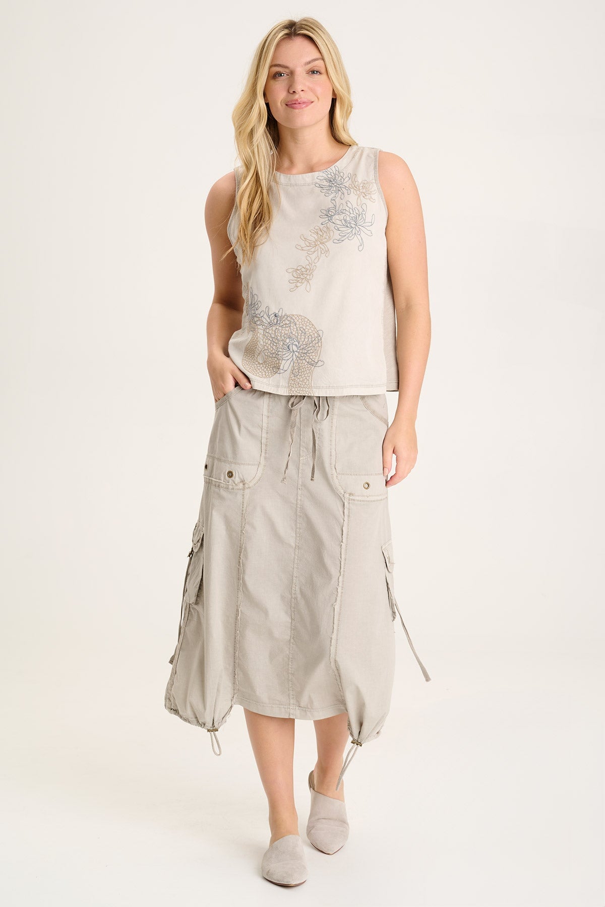 XCVI Quan Embroidered Tank