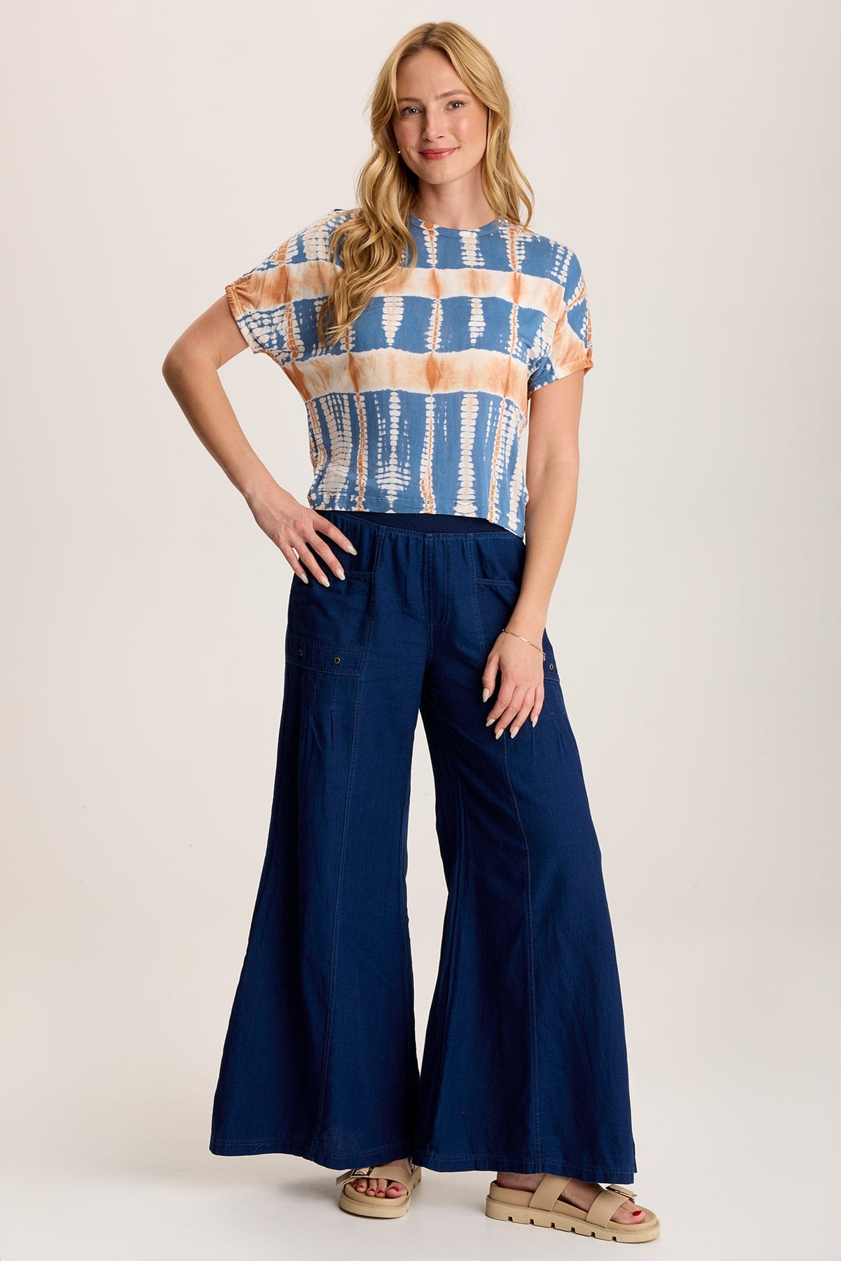 XCVI Valensi Soft Jersey Banded Sleeve Tee