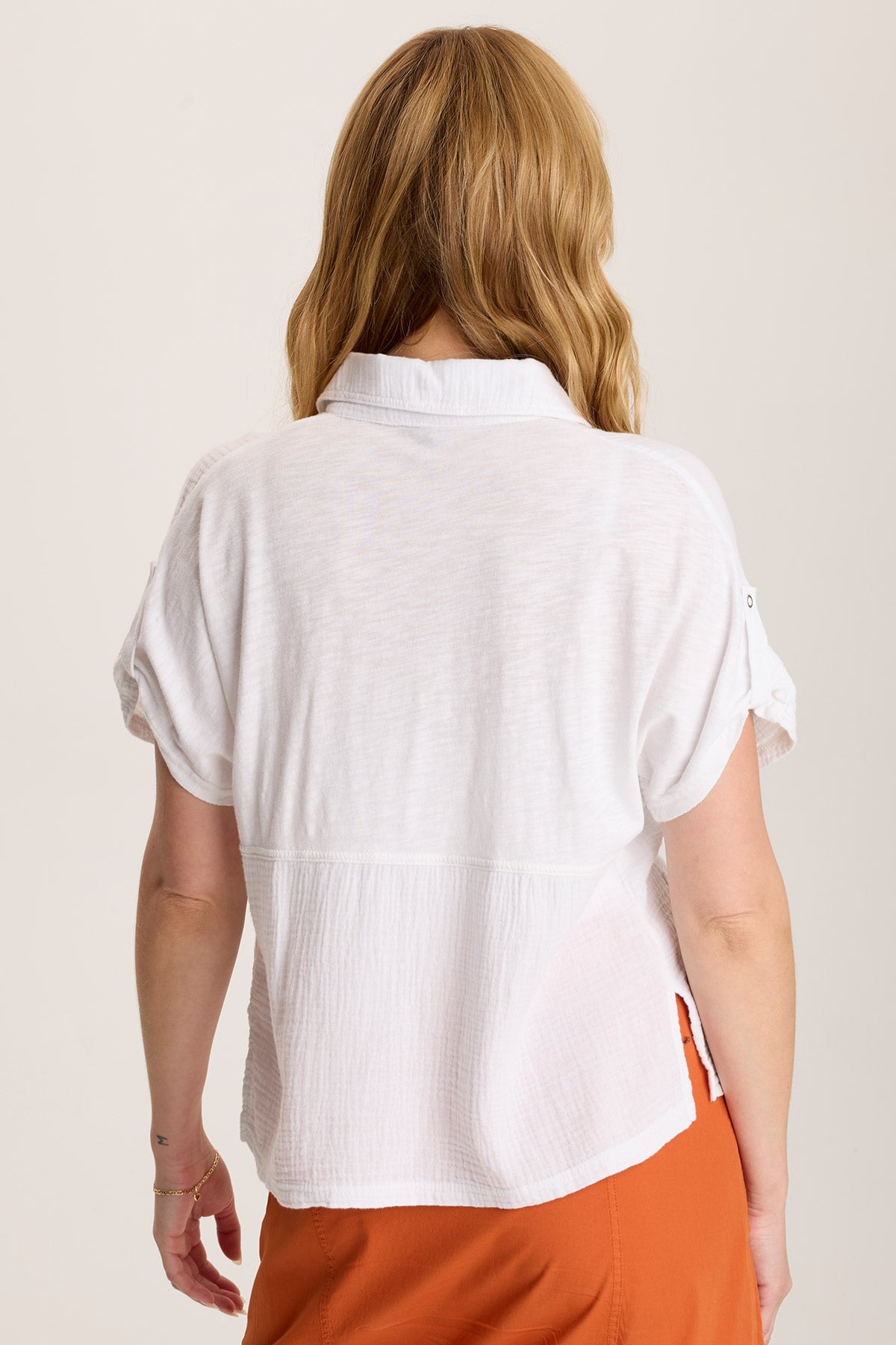 XCVI Anders Short Sleeve Collared Top