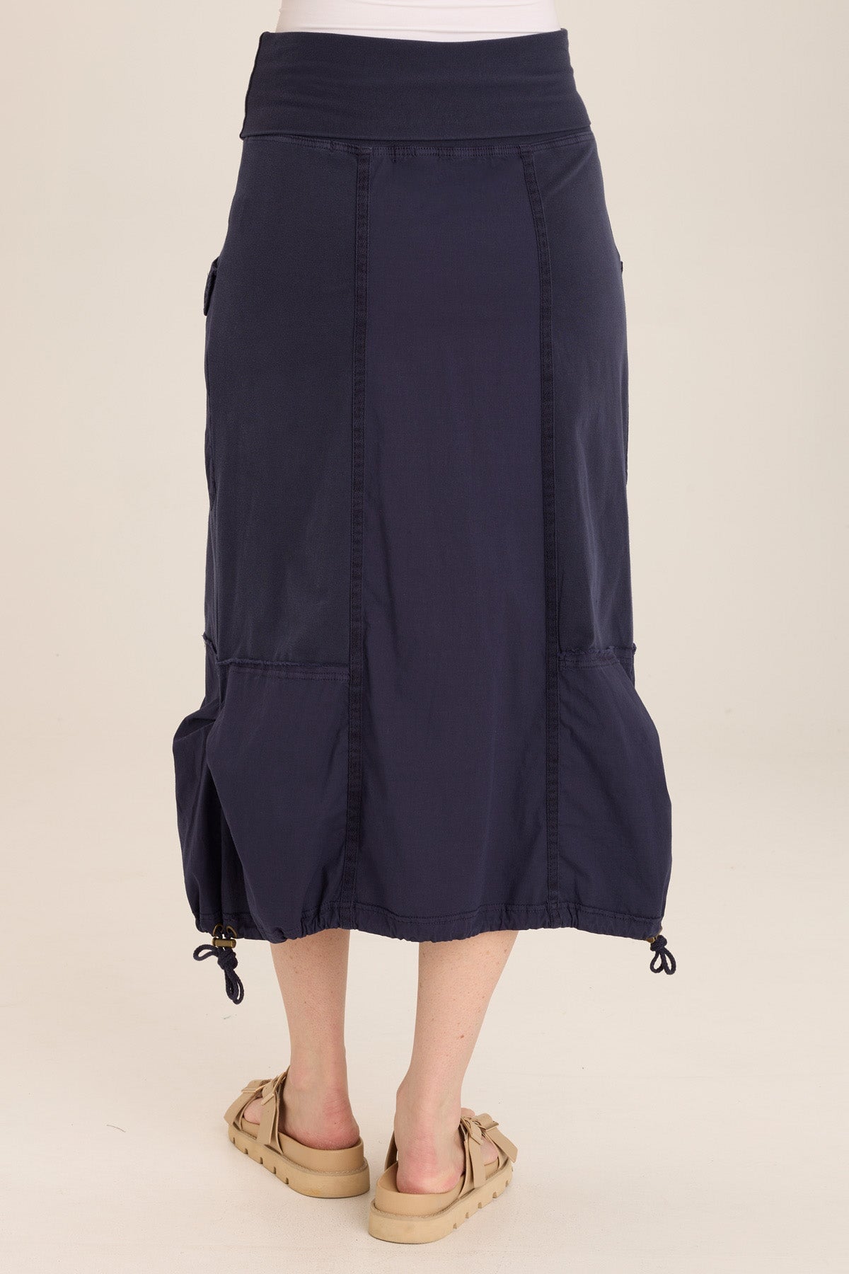 Wearables Marconi Cargo Cinch Bubble Hem Midi Skirt