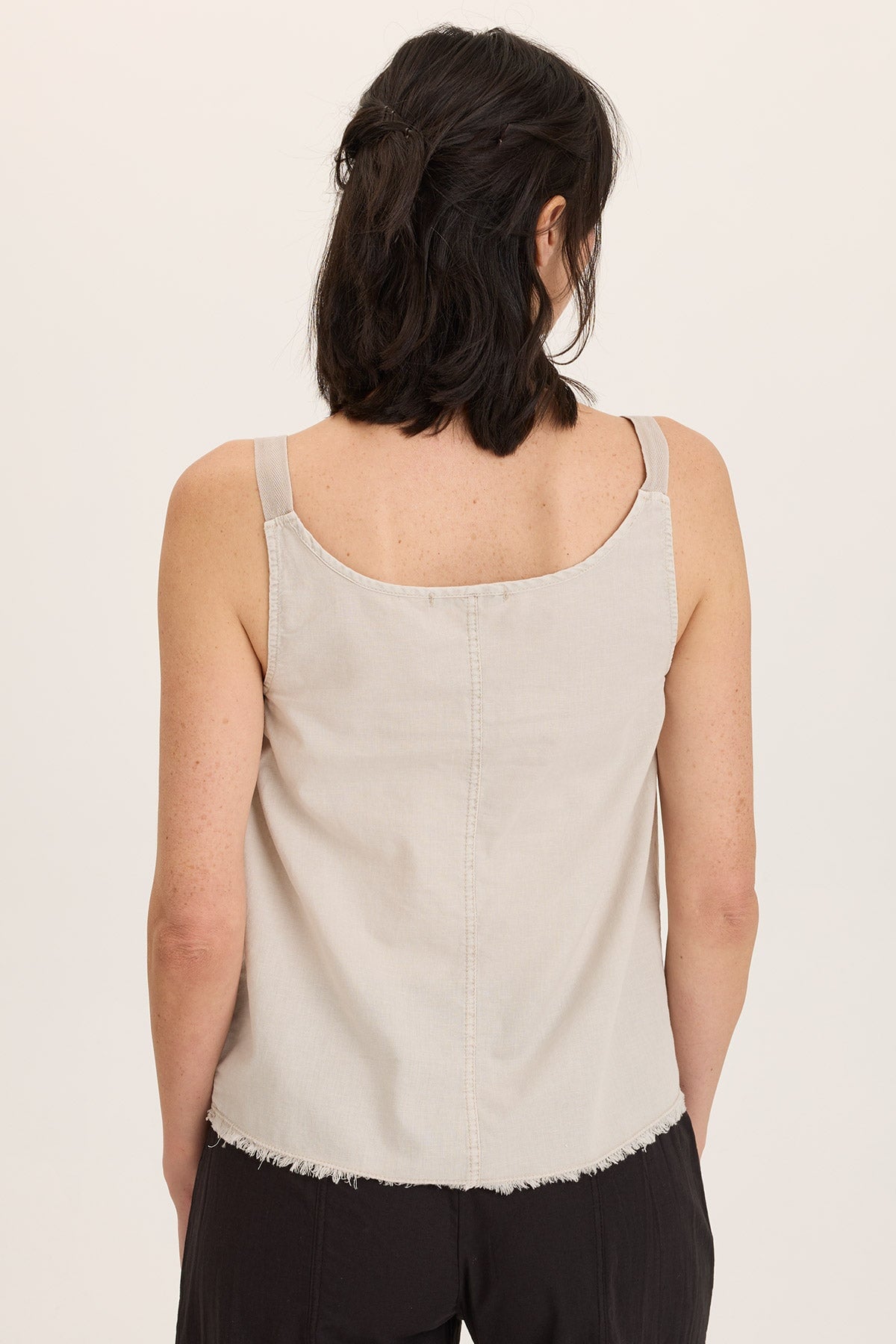 Wearables Shawnie Linen Billowy Pintuck Tank