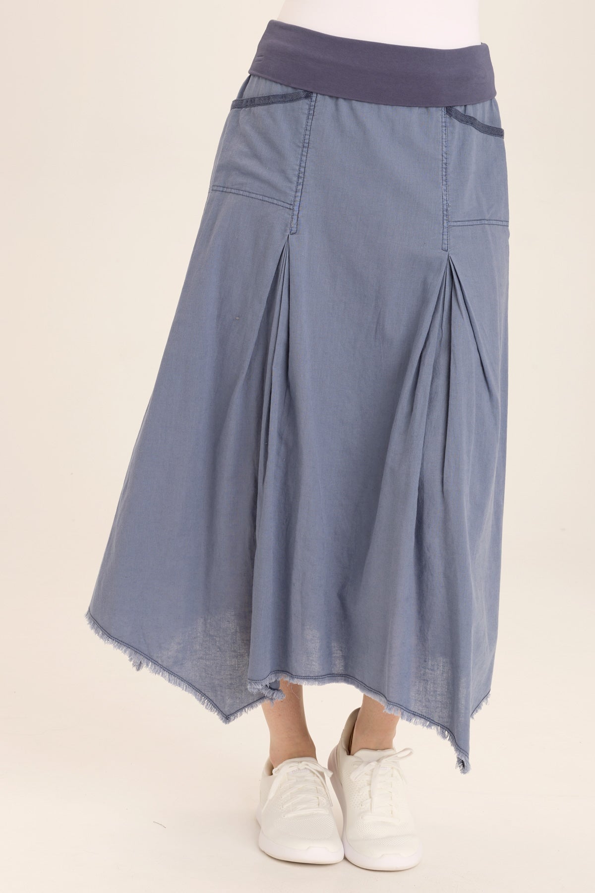 Wearables Triste Linen Bohemian Sharkbite Maxi Skirt