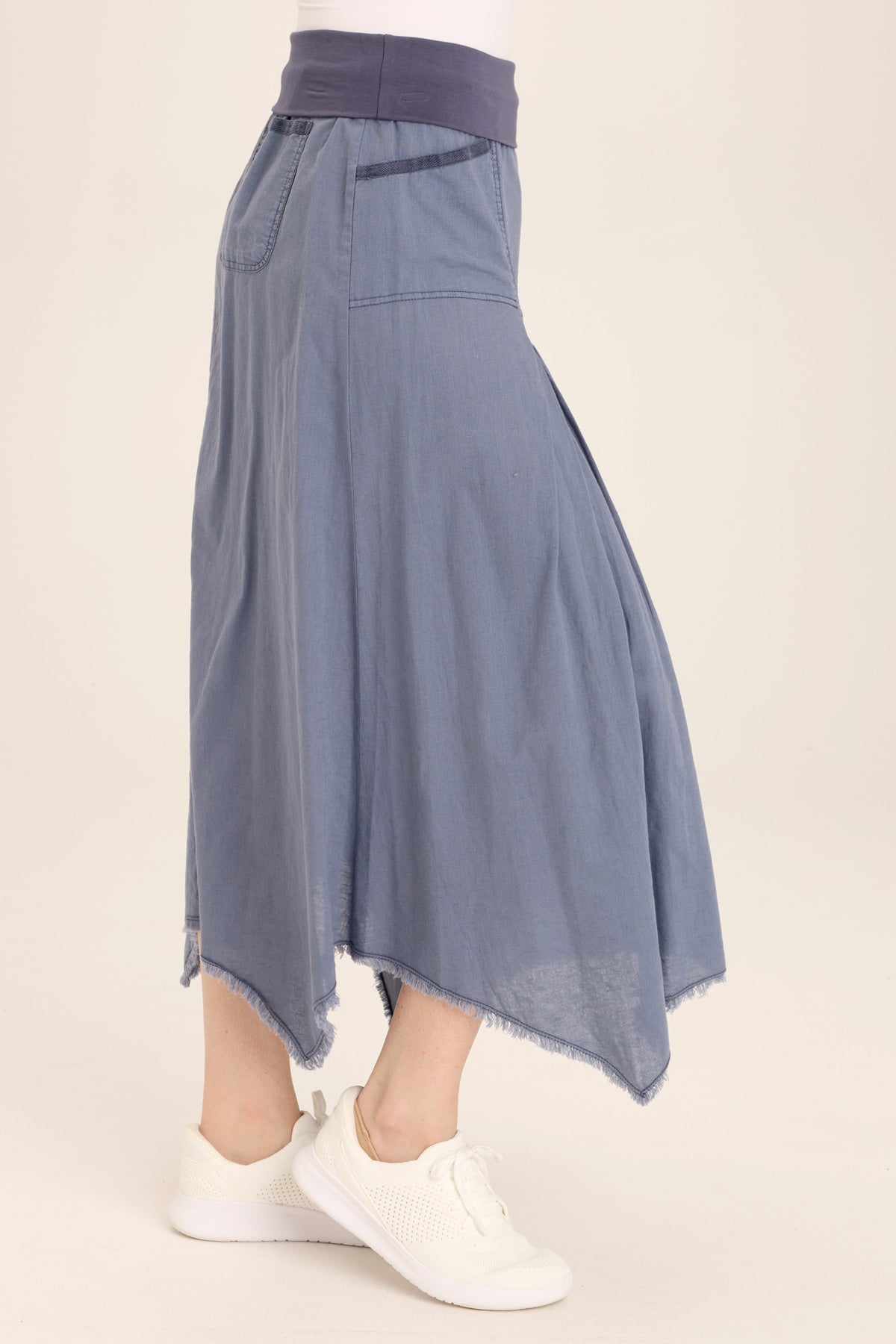 Wearables Triste Linen Bohemian Sharkbite Maxi Skirt