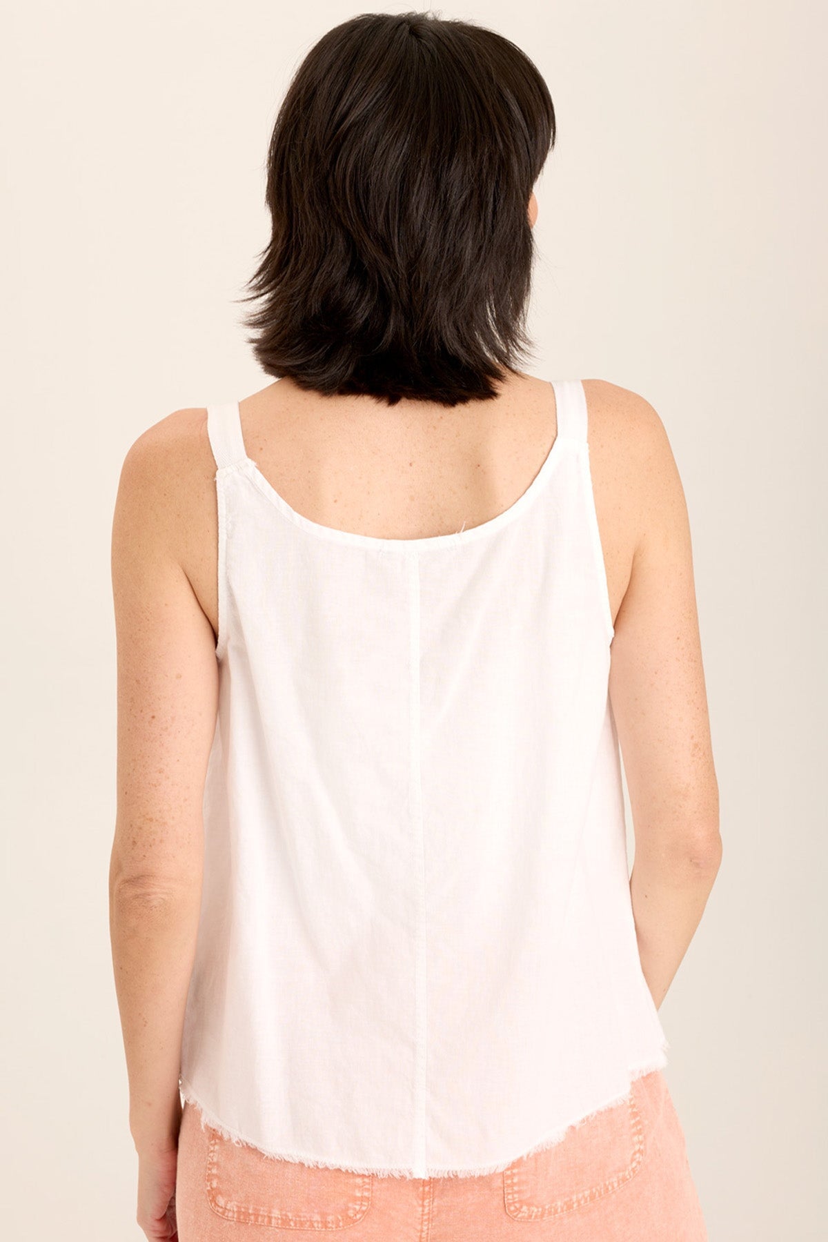 Wearables Shawnie Linen Billowy Pintuck Tank