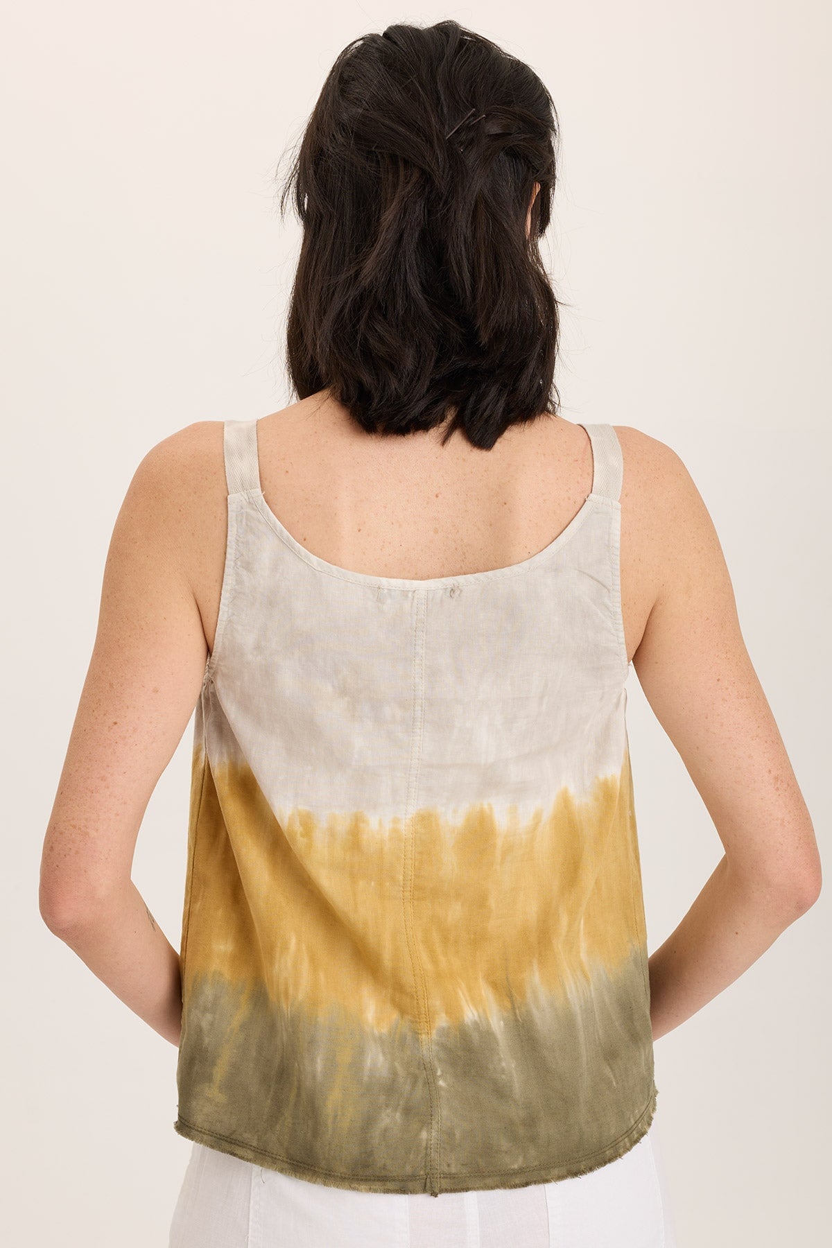 Wearables Shawnie Linen Billowy Pintuck Tank