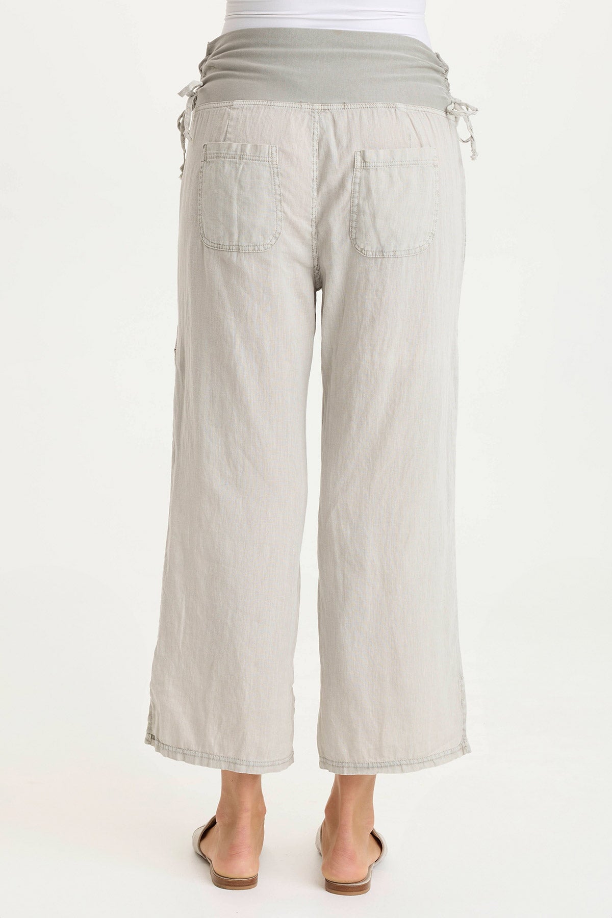 XCVI Amica High Waist Linen Cargo Pant