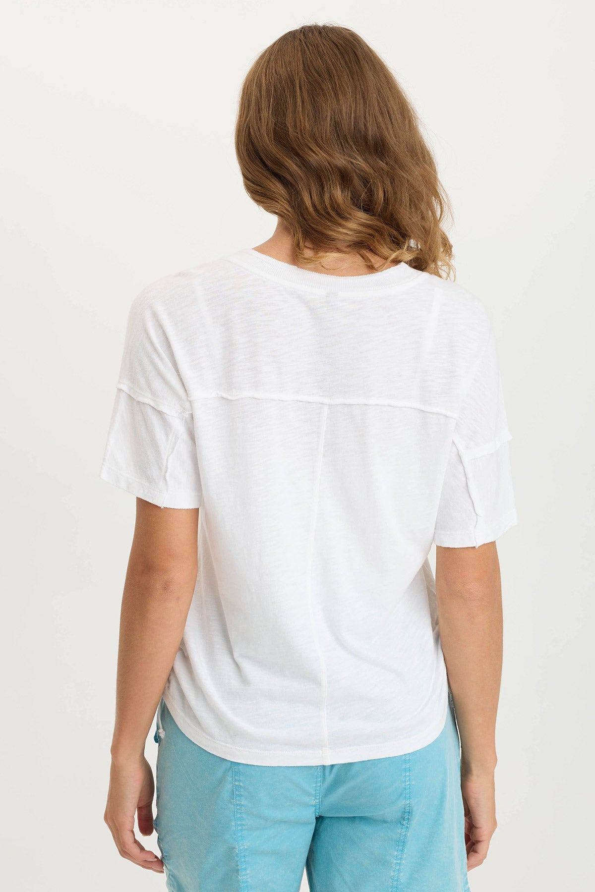 XCVI Siwa Jersey Split-Collar V-Neck Tank