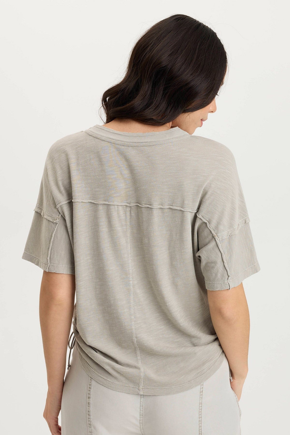 XCVI Siwa Jersey Split-Collar V-Neck Tank