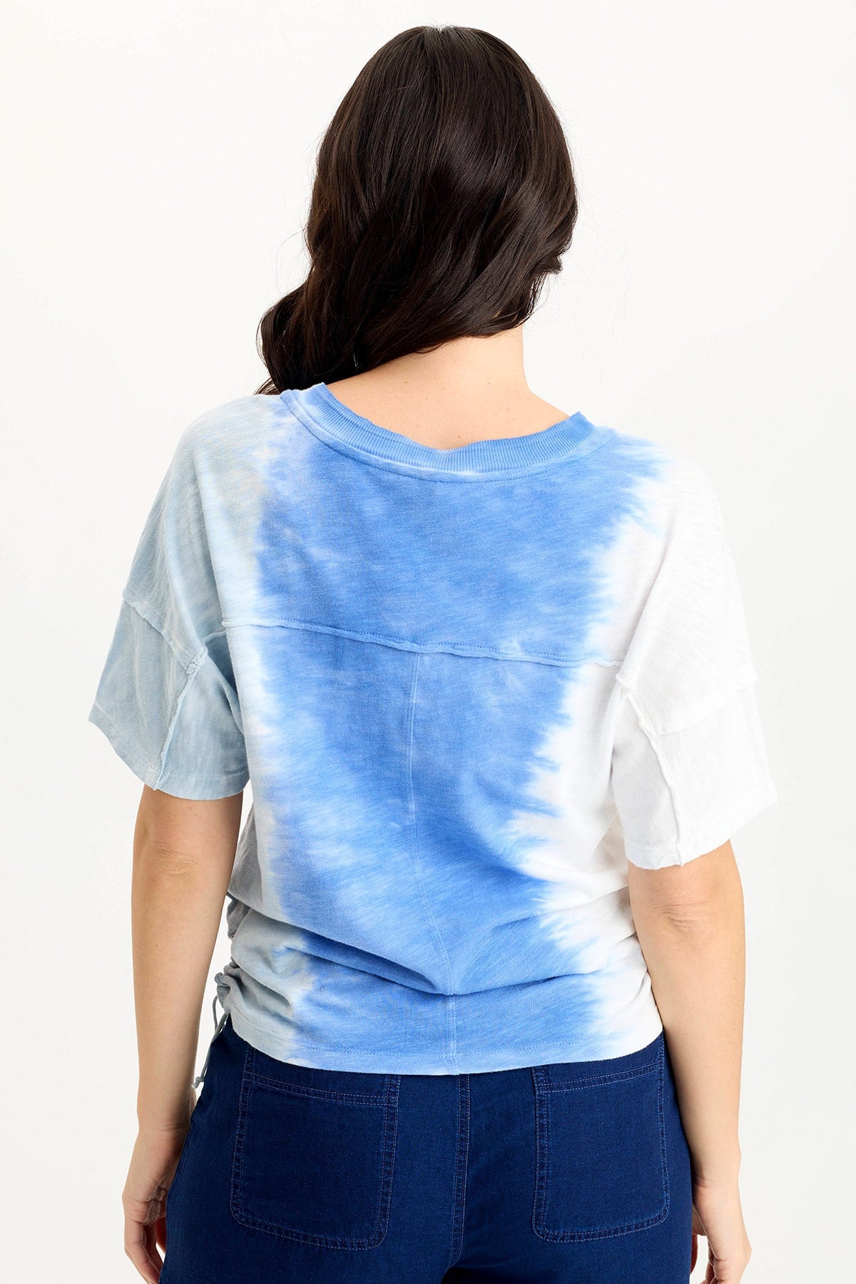 XCVI Siwa Jersey Split-Collar V-Neck Tank