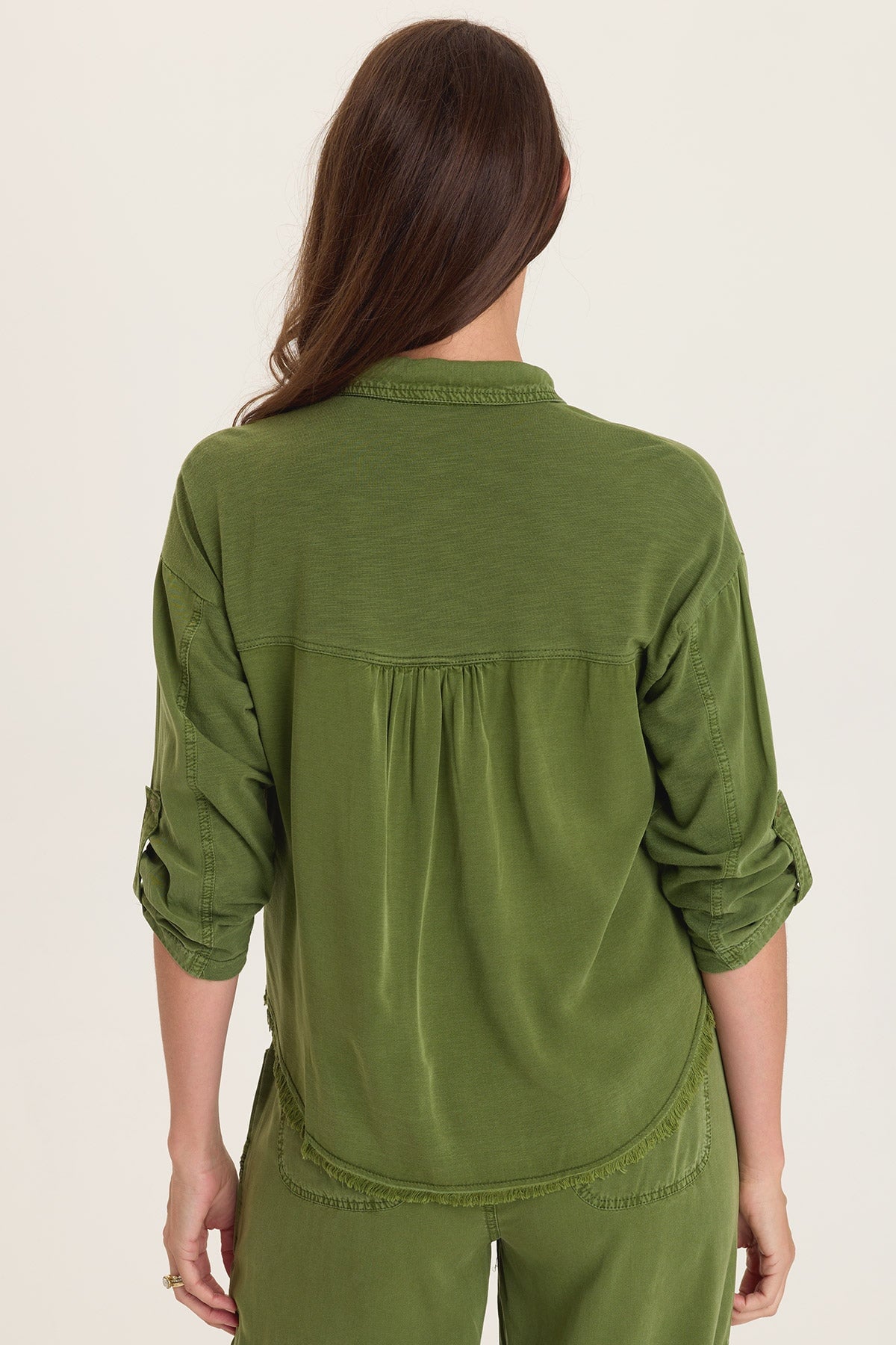 Wearables Knapp Distressed Cargo Button-Up