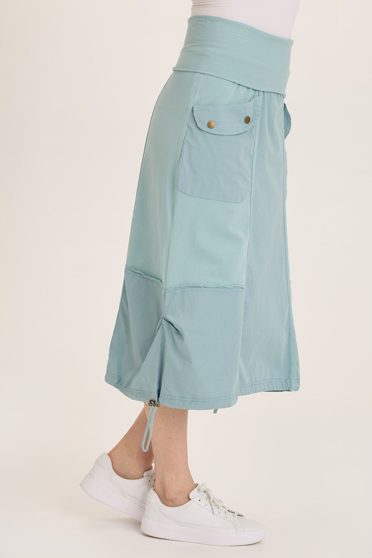 Wearables Marconi Cargo Cinch Bubble Hem Midi Skirt