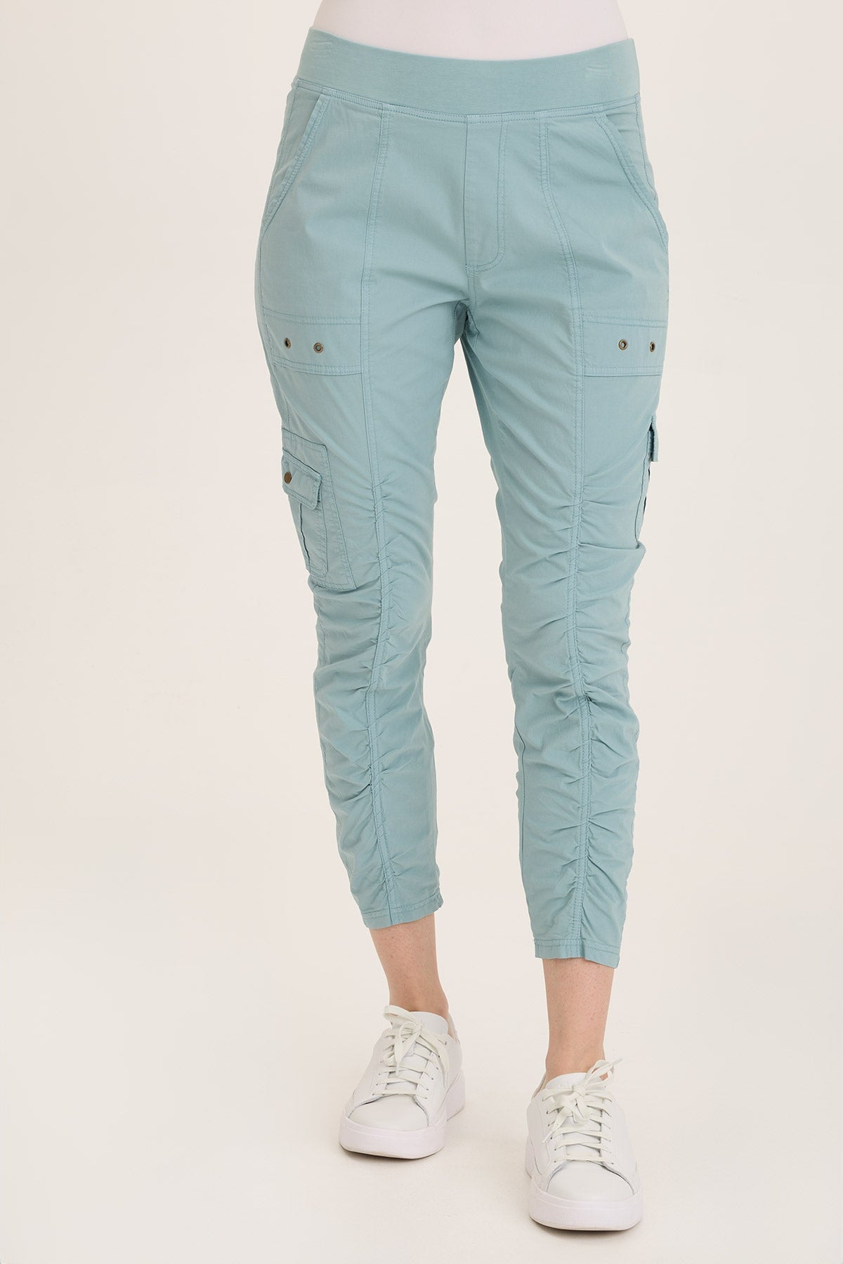 Wearables Tilton Stretch Poplin Ruched Skinny Pant