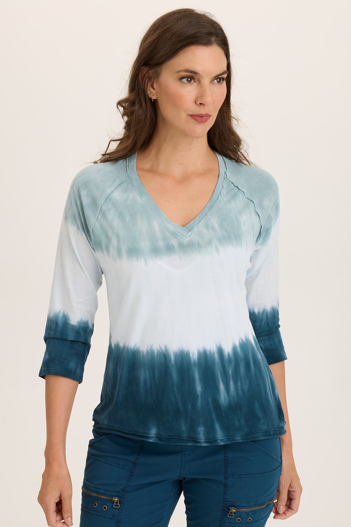 Wearables Maven Jersey 3/4-Sleeve V-Neck Tee