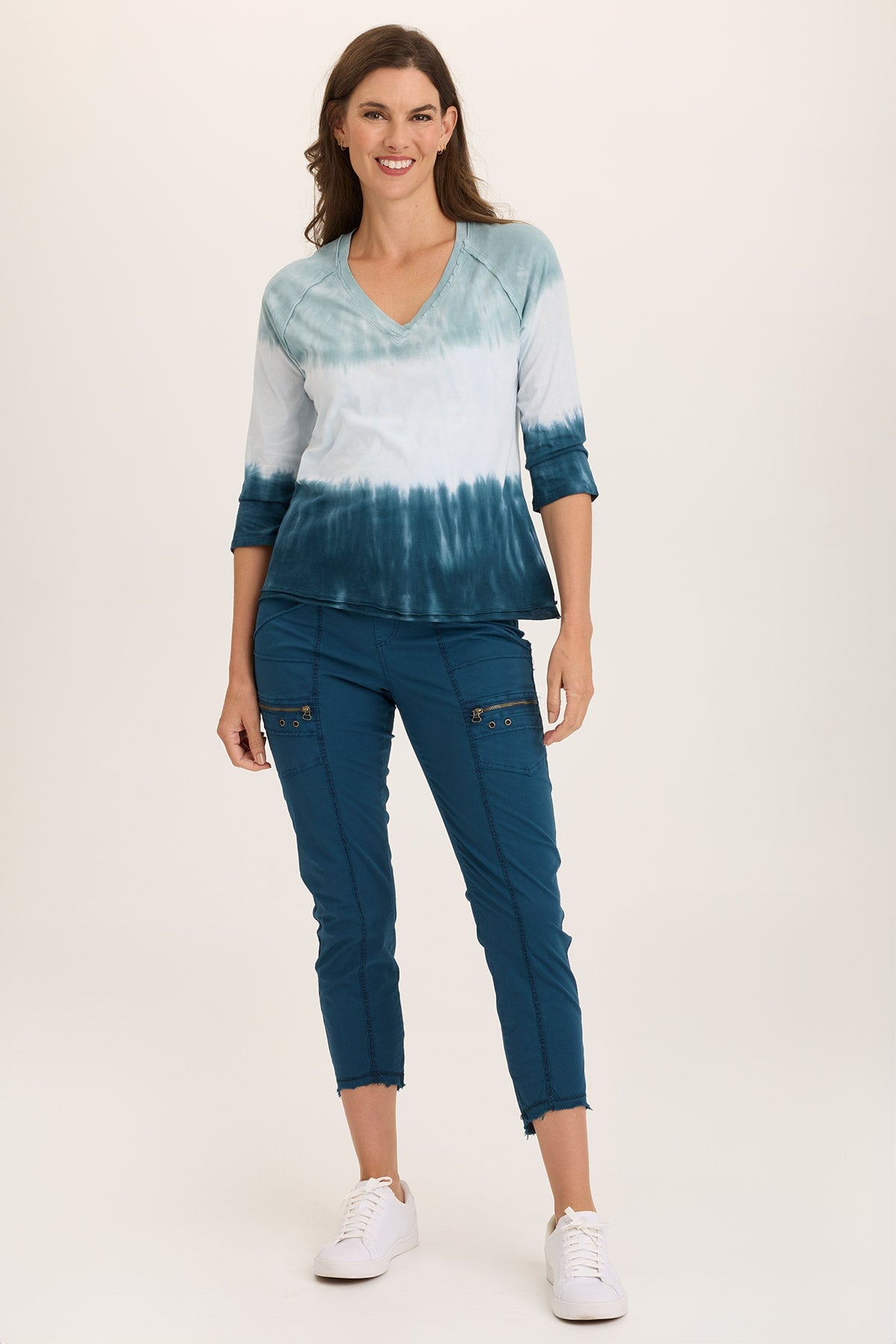 Wearables Maven Jersey 3/4-Sleeve V-Neck Tee