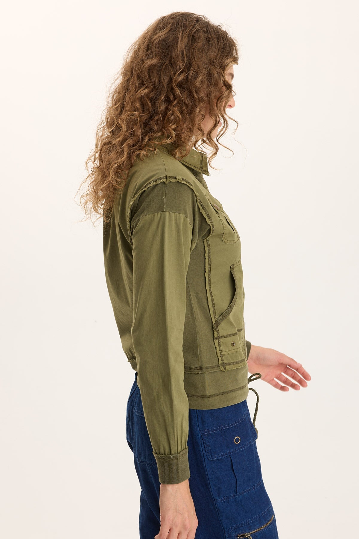 XCVI Ari Poplin Adjustable Cargo Bomber
