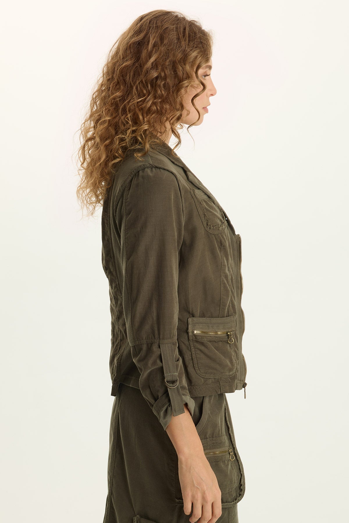 XCVI Eino Corduroy Fitted Blazer Jacket