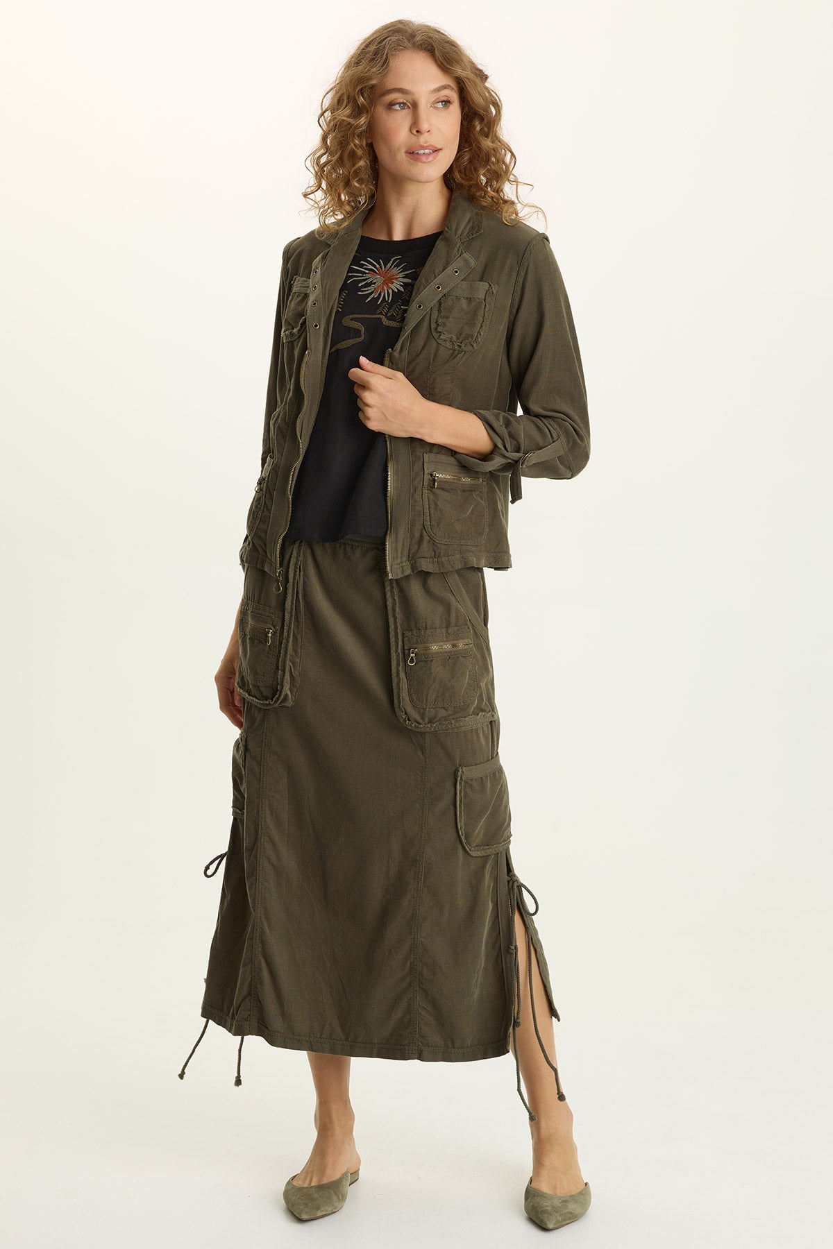 XCVI Eino Corduroy Fitted Blazer Jacket