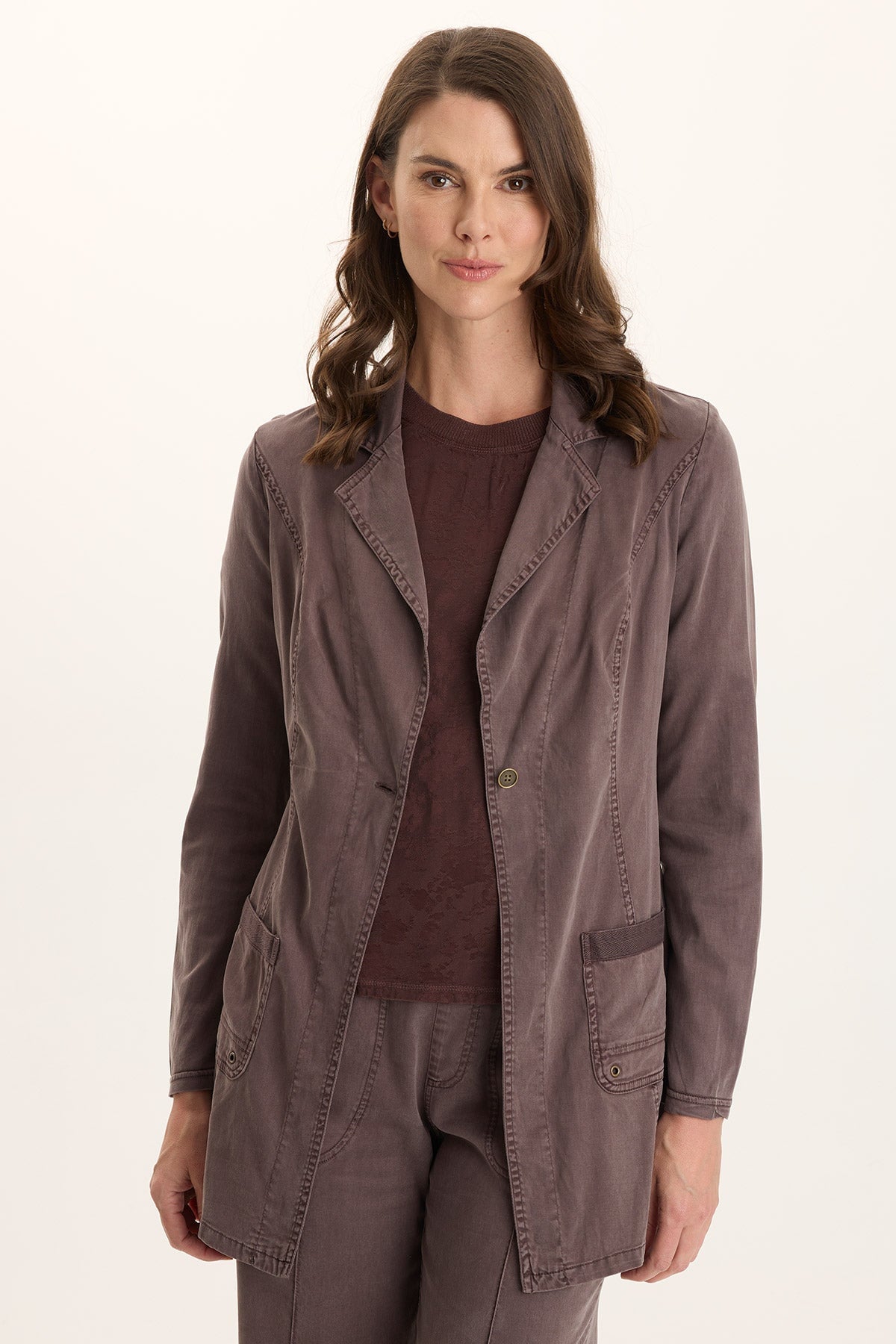 XCVI Lainey Longline Tencel Blazer