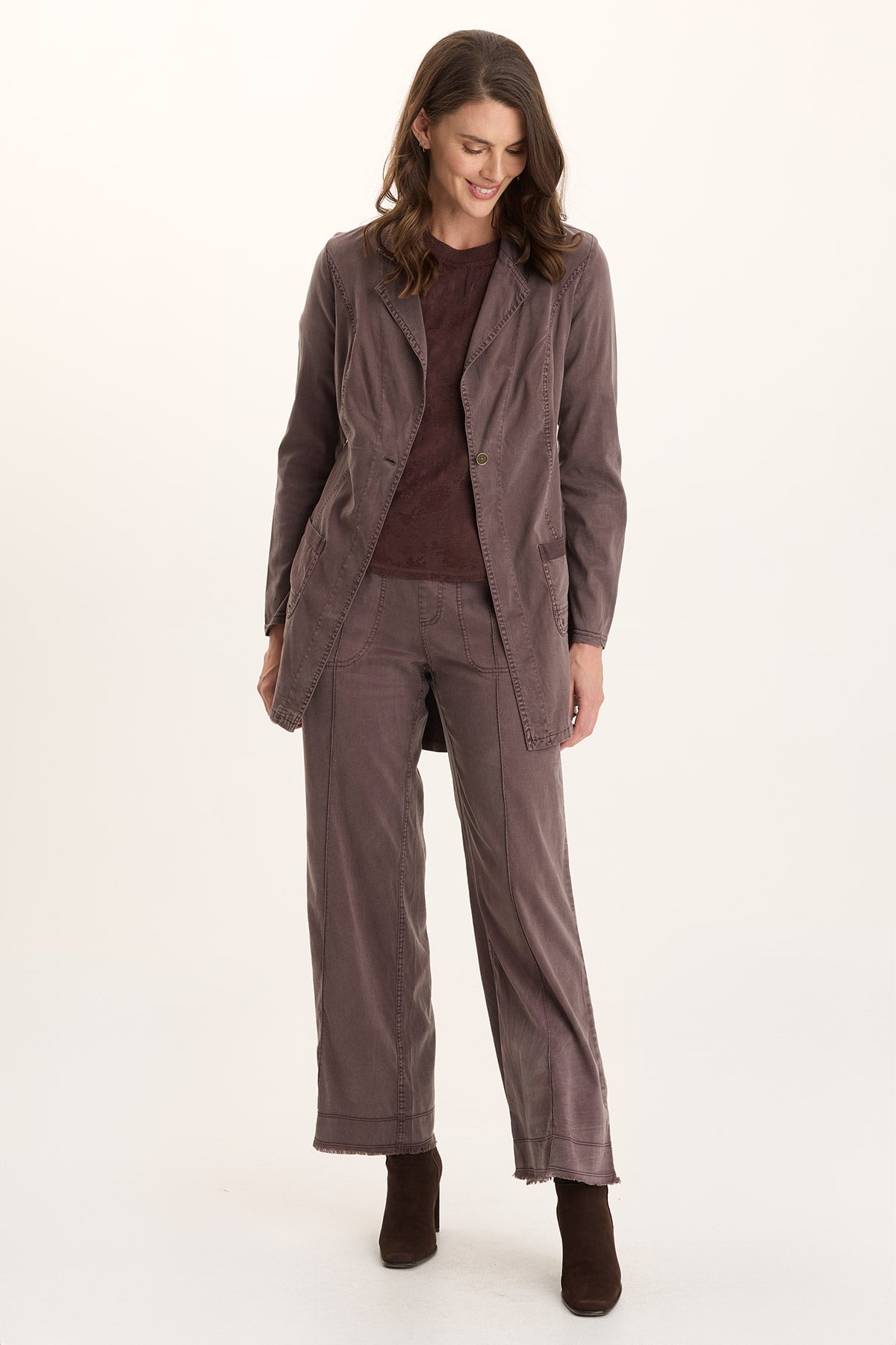 XCVI Lainey Longline Tencel Blazer