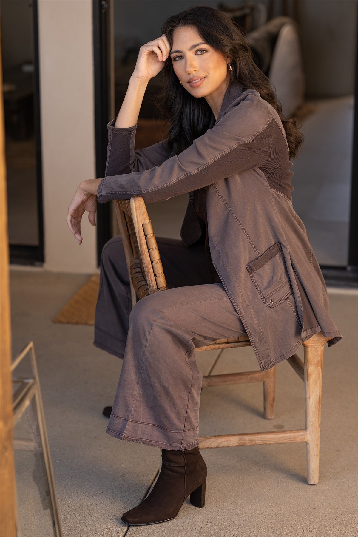 XCVI Lainey Longline Tencel Blazer